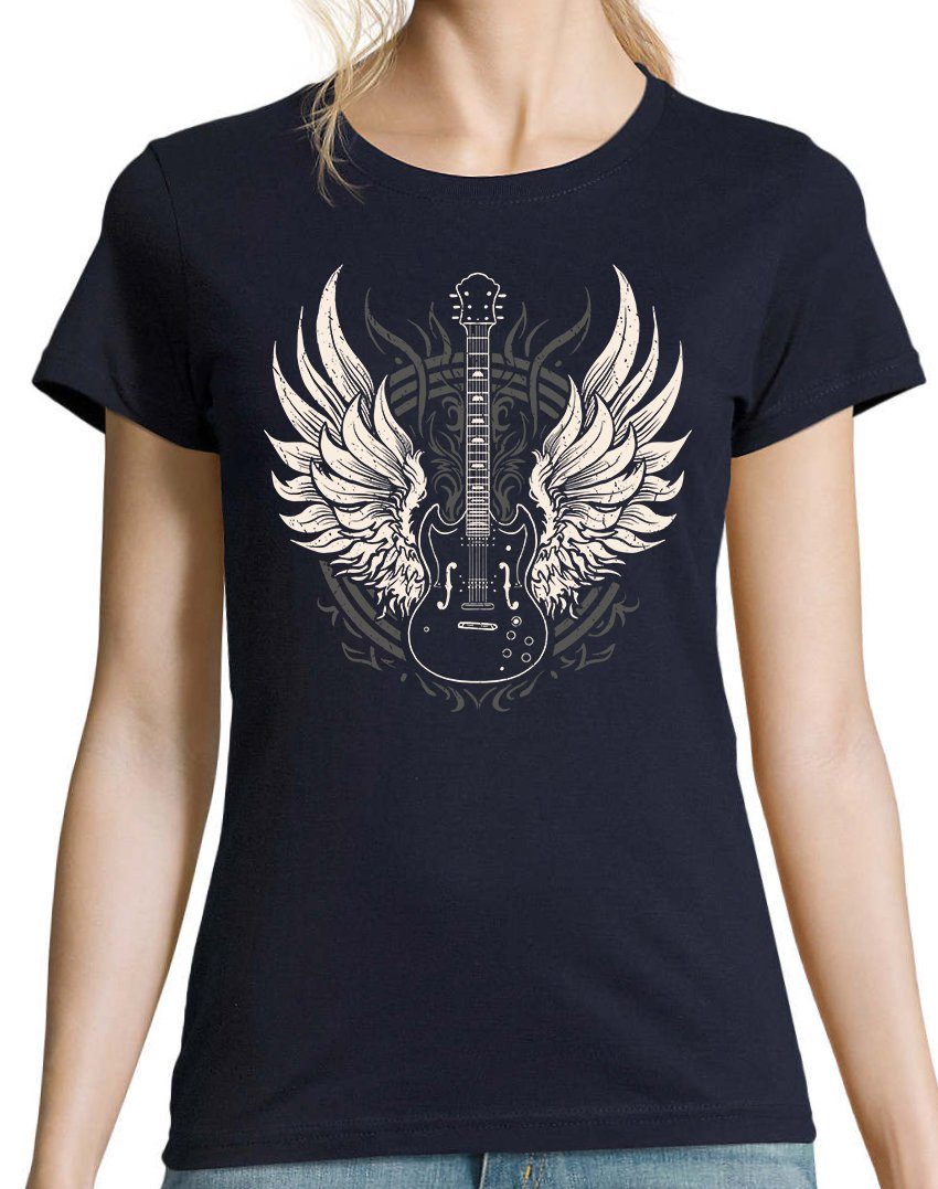 Youth Designz Print-Shirt Flügel Gitarre Damen günstig online kaufen
