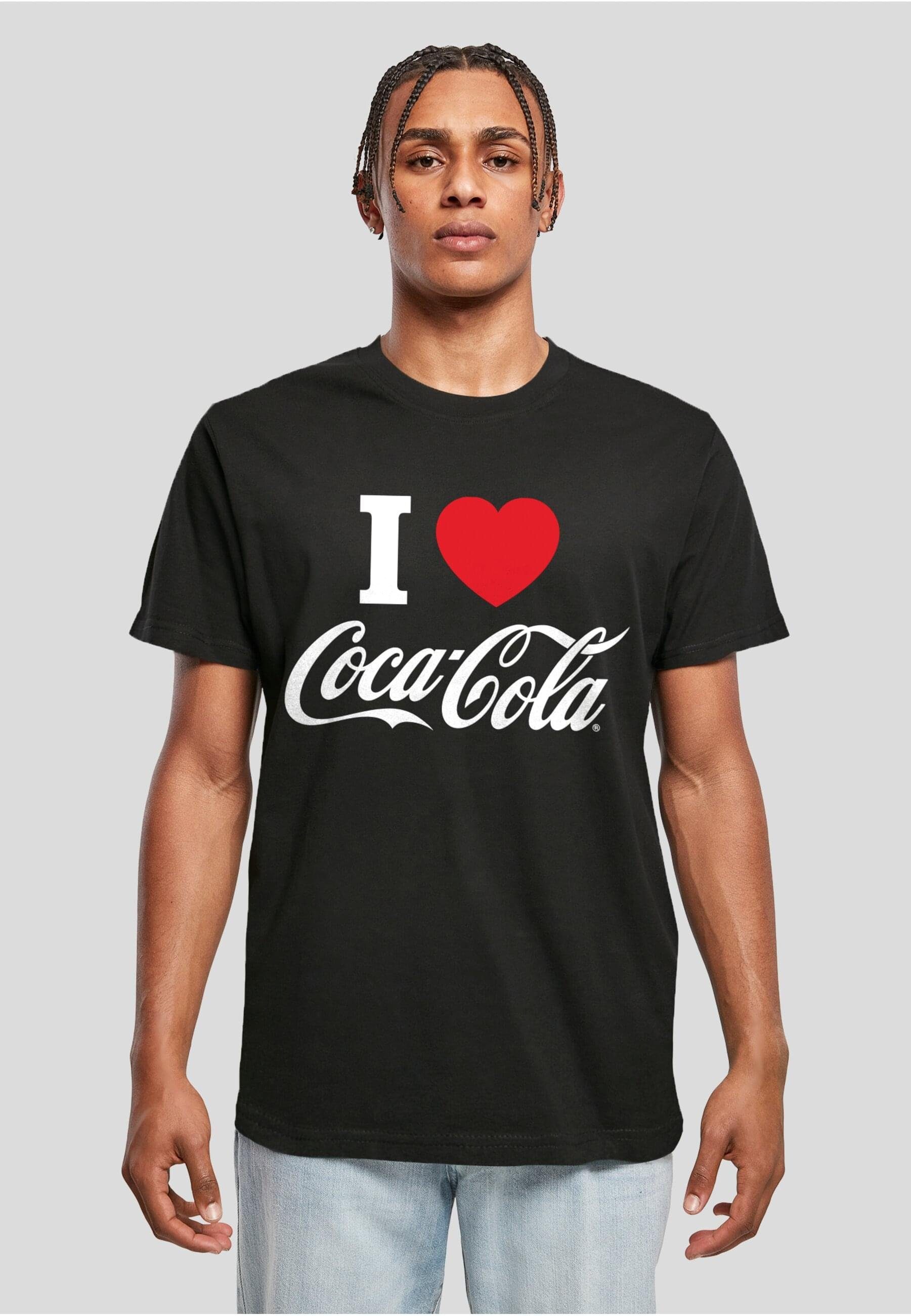 Coca Merchcode Tee Love I Herren (1-tlg) Coke T-Shirt Cola black