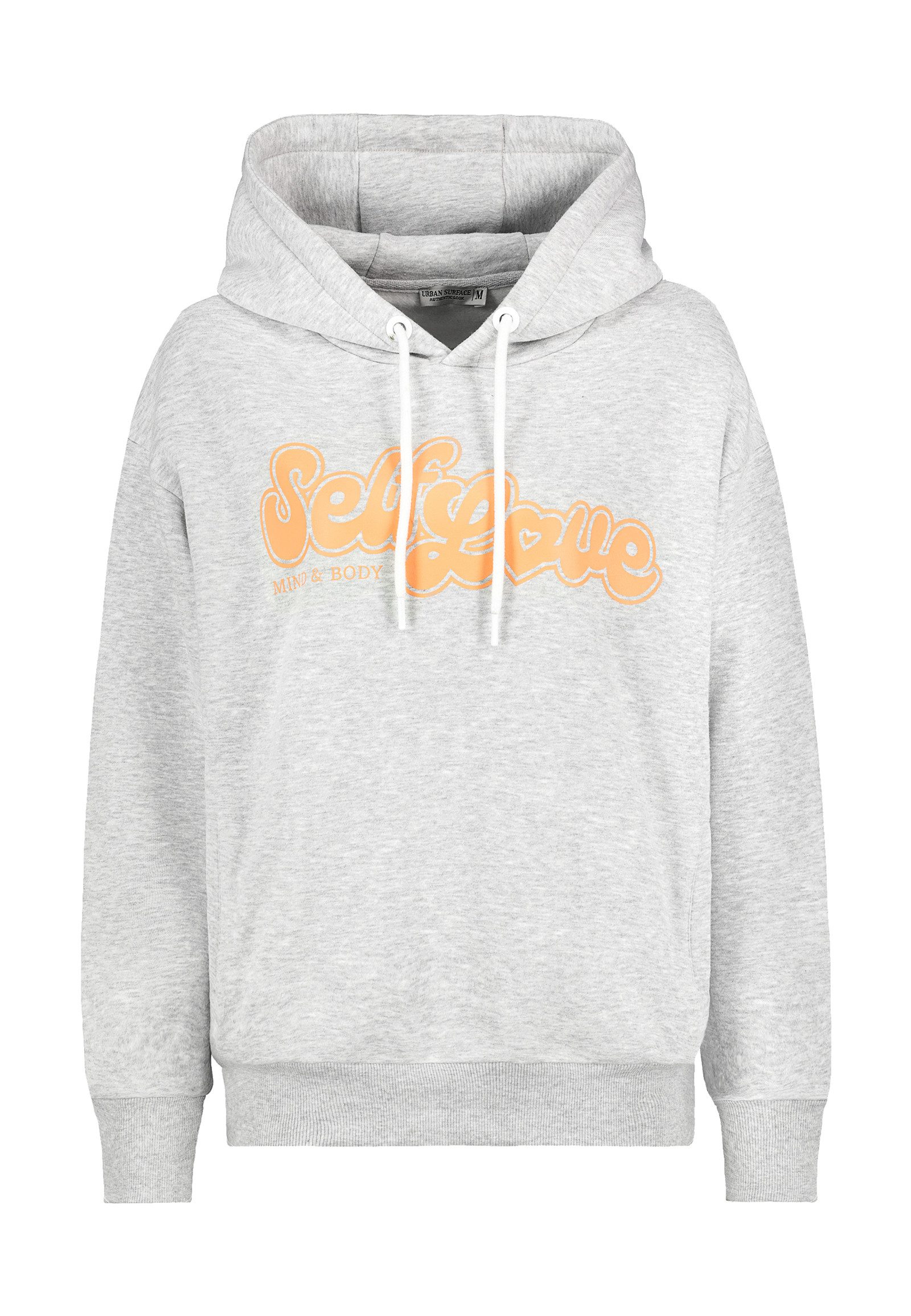 Urban Surface Kapuzenpullover Damen Hoodie Kapuzenpullover mit Frontprint S günstig online kaufen