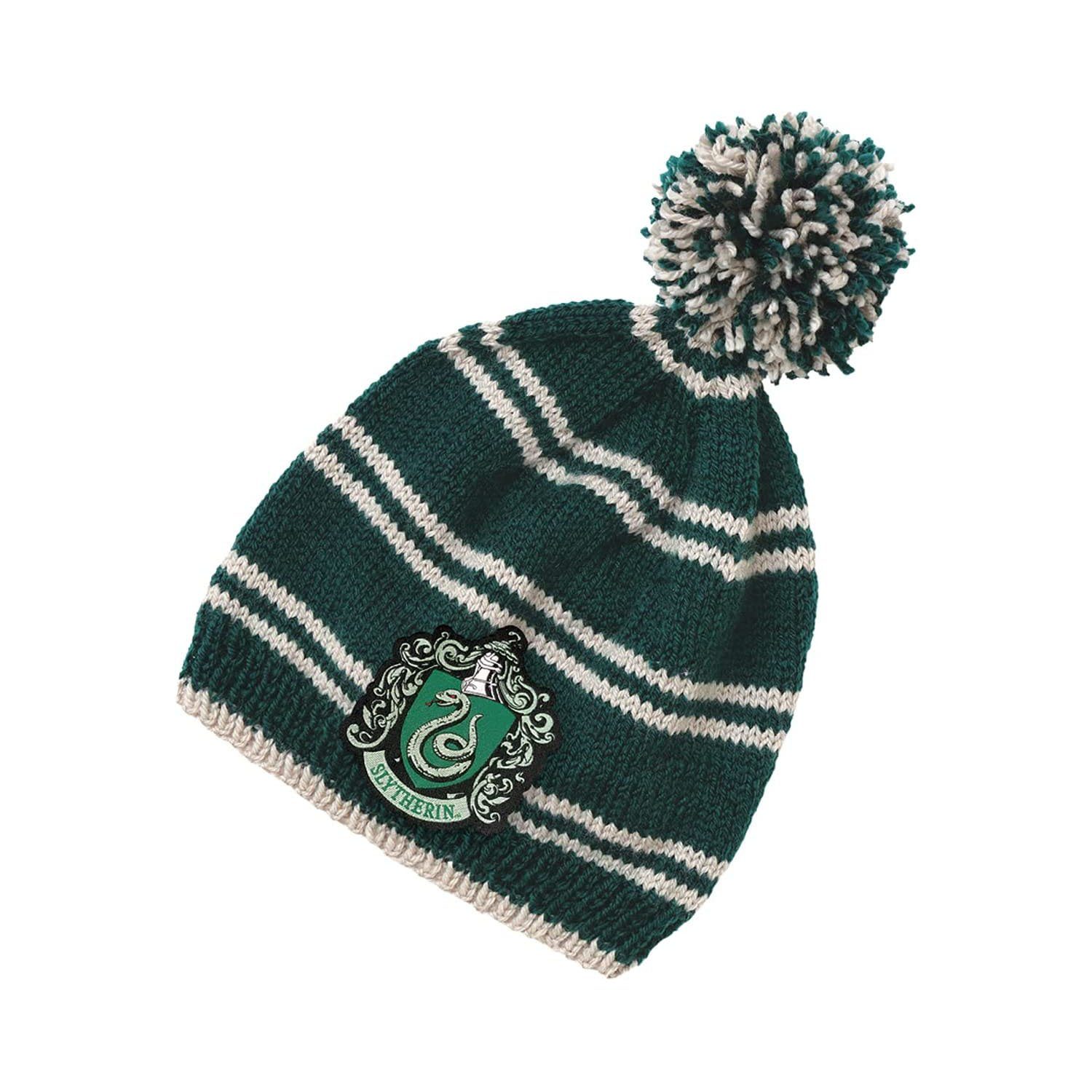 Harry Potter Strickmütze Harry Potter Mütze grün zum Stricken - Slytherin