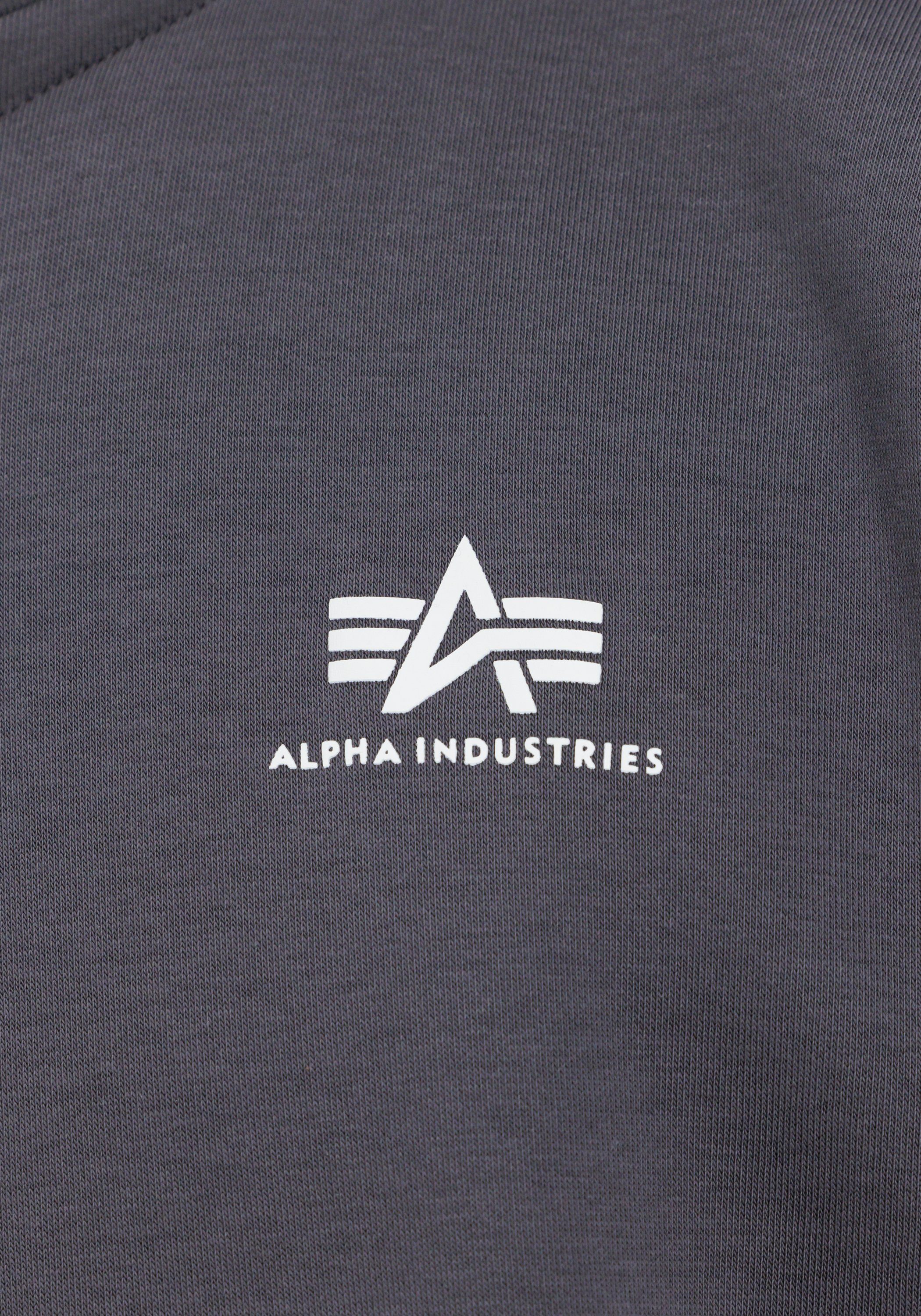 Alpha Men grey vintage Sweater Industries Sweatshirts Half Alpha Zip Industries Sweater SL -