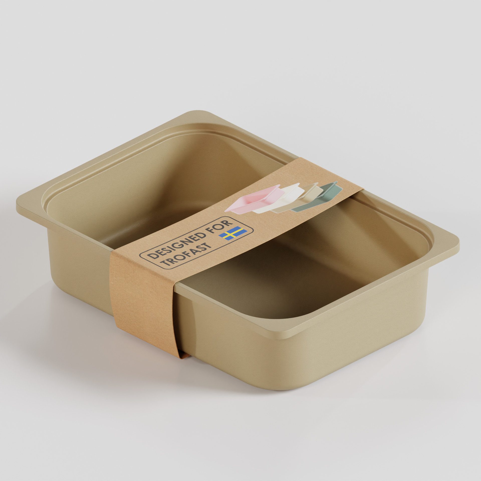 Clutter Cover Aufbewahrungsbox "TRÖVI" (Box passend für Trofast Regale, Kiste aus Kunststoff in verschiedenen Farben, Spielzeugkiste)