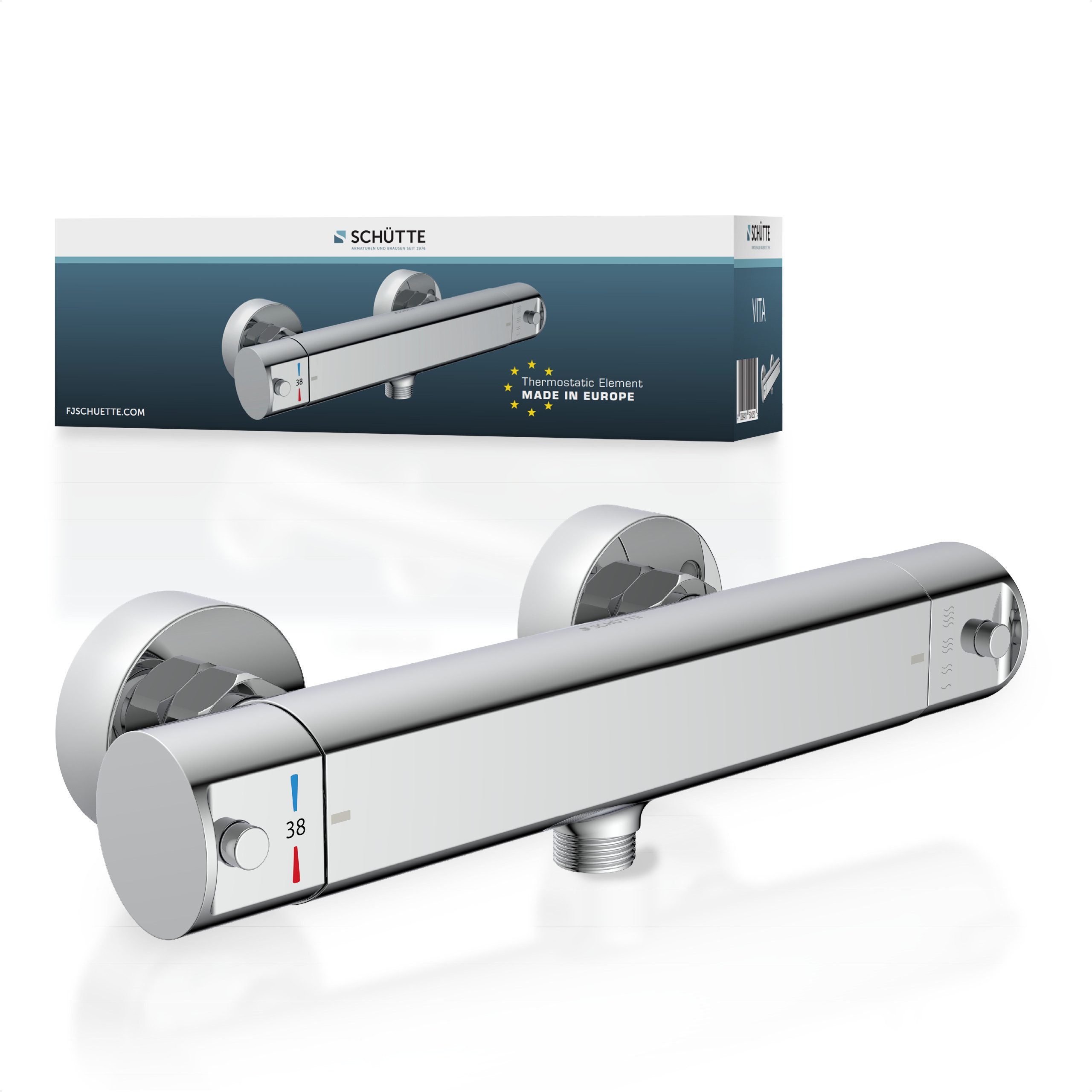 Schütte Brausethermostat VITA wassersparende Eco-Stopp-Funkt., Sicherheitss günstig online kaufen