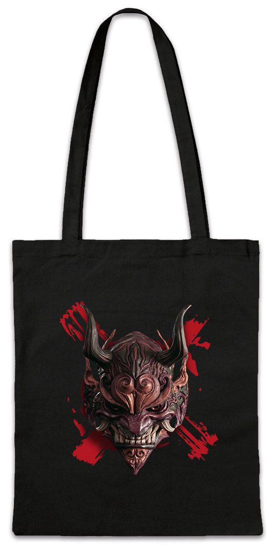 Beuteltasche Hannya Mask III Stofftascheurai Warrior Tattoo Way Ninja Banzai