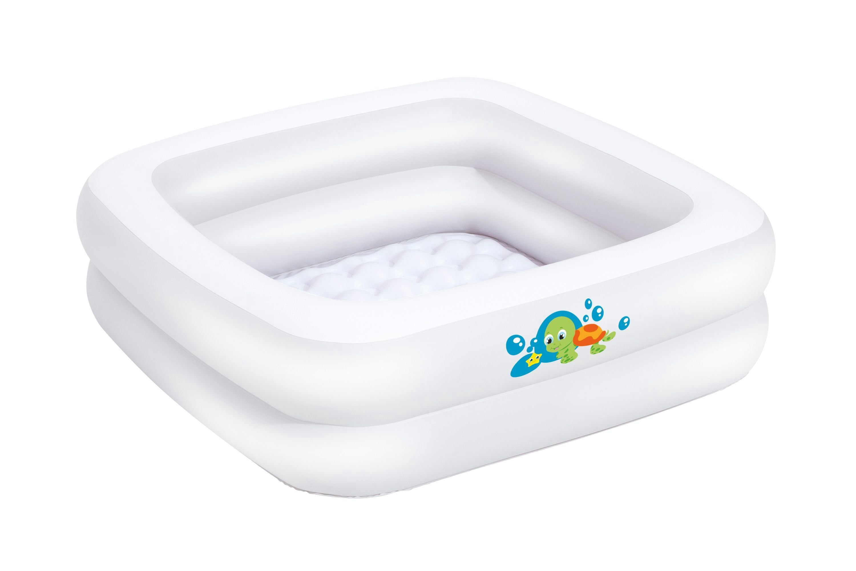 Aufblasbarer Rechteckig Planschbecken und Bathtub Swimming Babybadewanne Drinnen für Pool Kinder Eckig cm 86x86x25 Kleines Pool Baby ca. Draußen Planschbecken Aufblasbare Baby BIECO Badewanne Bieco für