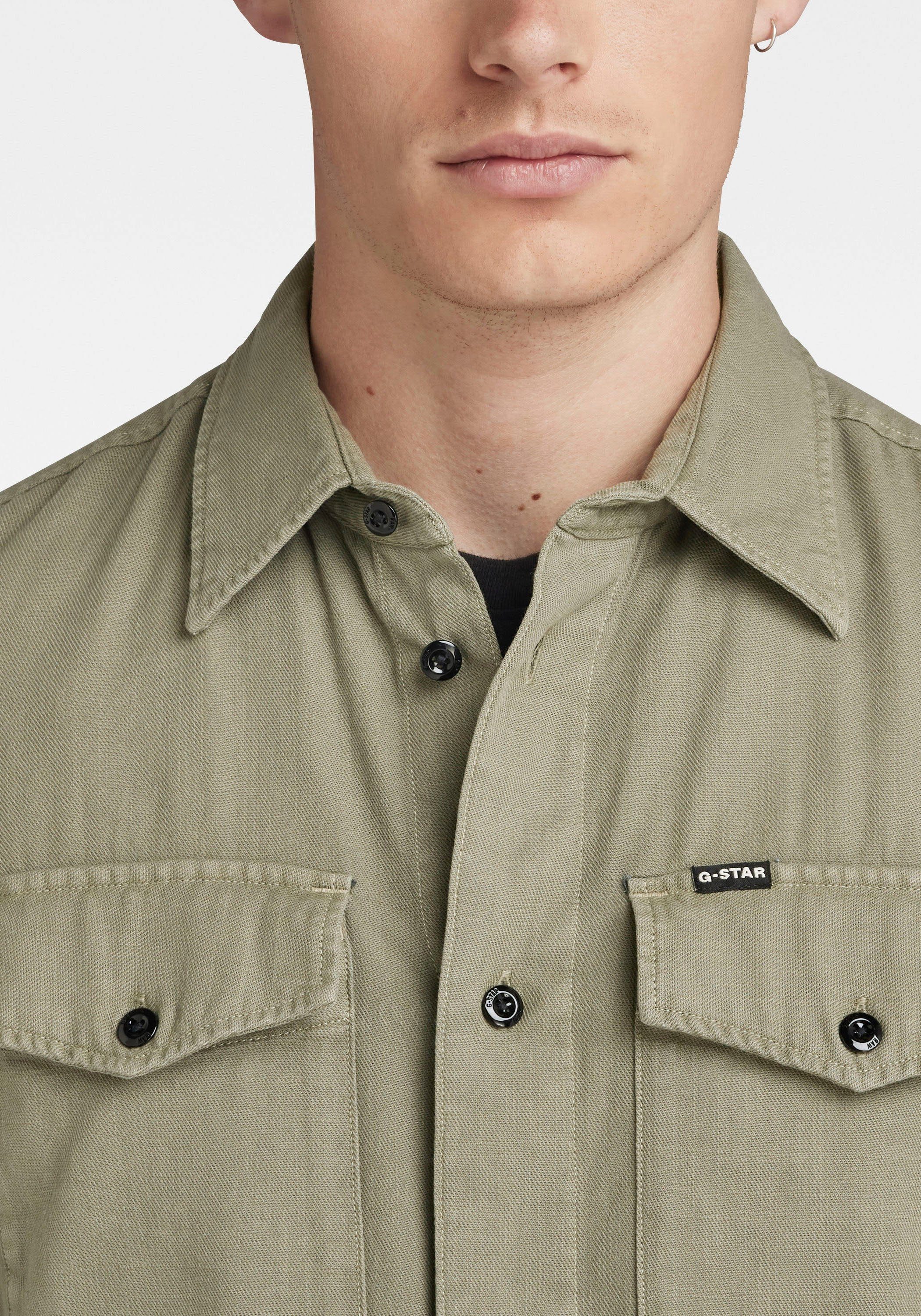 G-STAR Jeanshemd Marine Slim mit Pattentaschen – Bild 4 von 5