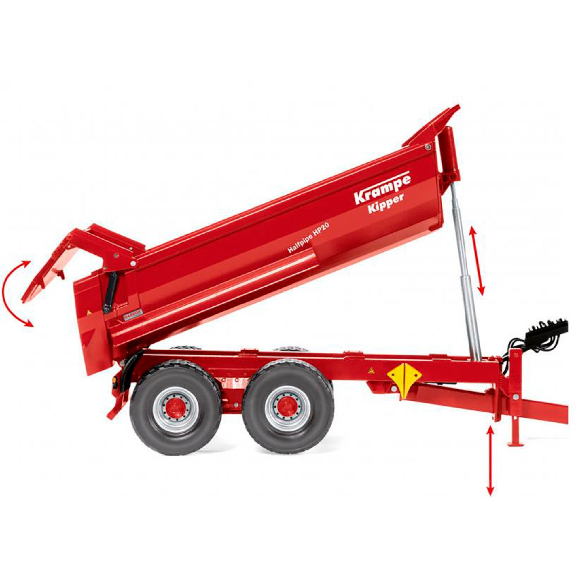 Wiking Spielzeug-LKW Wiking Krampe Tandem-Halbrundmulde Halfpipe HP 20