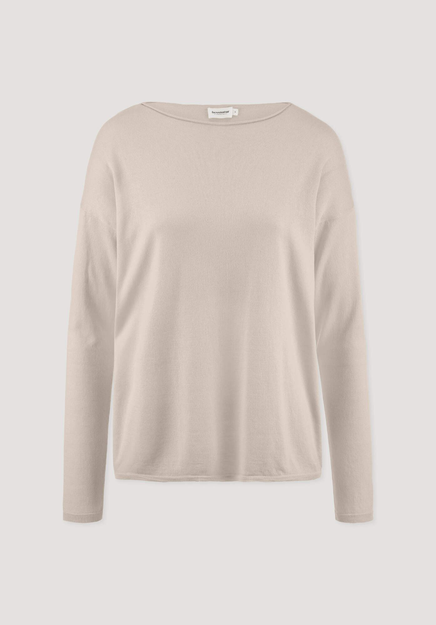 Hessnatur Strickpullover Oversize aus TENCEL™ Lyocell mit Bio-Baumwolle (1-tlg)