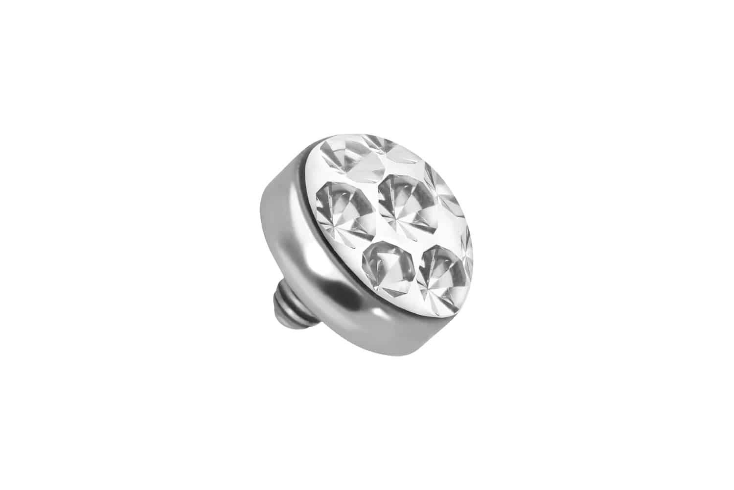 Piercing-Set Titan Dermal Anchor Aufsatz DISC + EPOXY