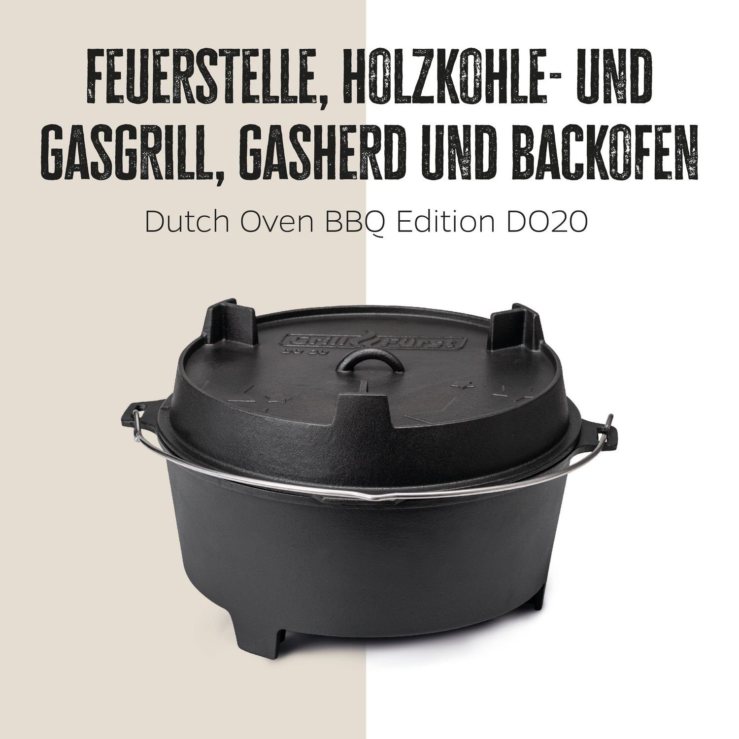 Grillfürst Bratentopf Grillfürst Dutch Oven BBQ DO20 Edition