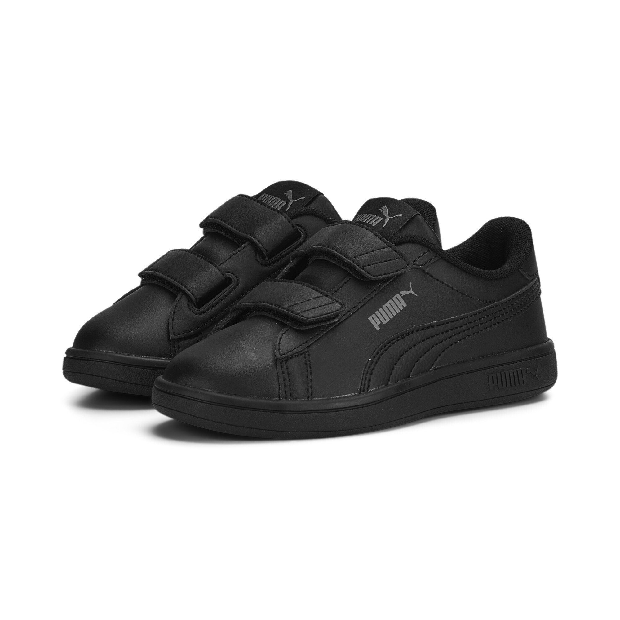 Regelmäßige Handhabung PUMA Smash Shadow Black Gray Leather Sneakers 3.0 Sneaker