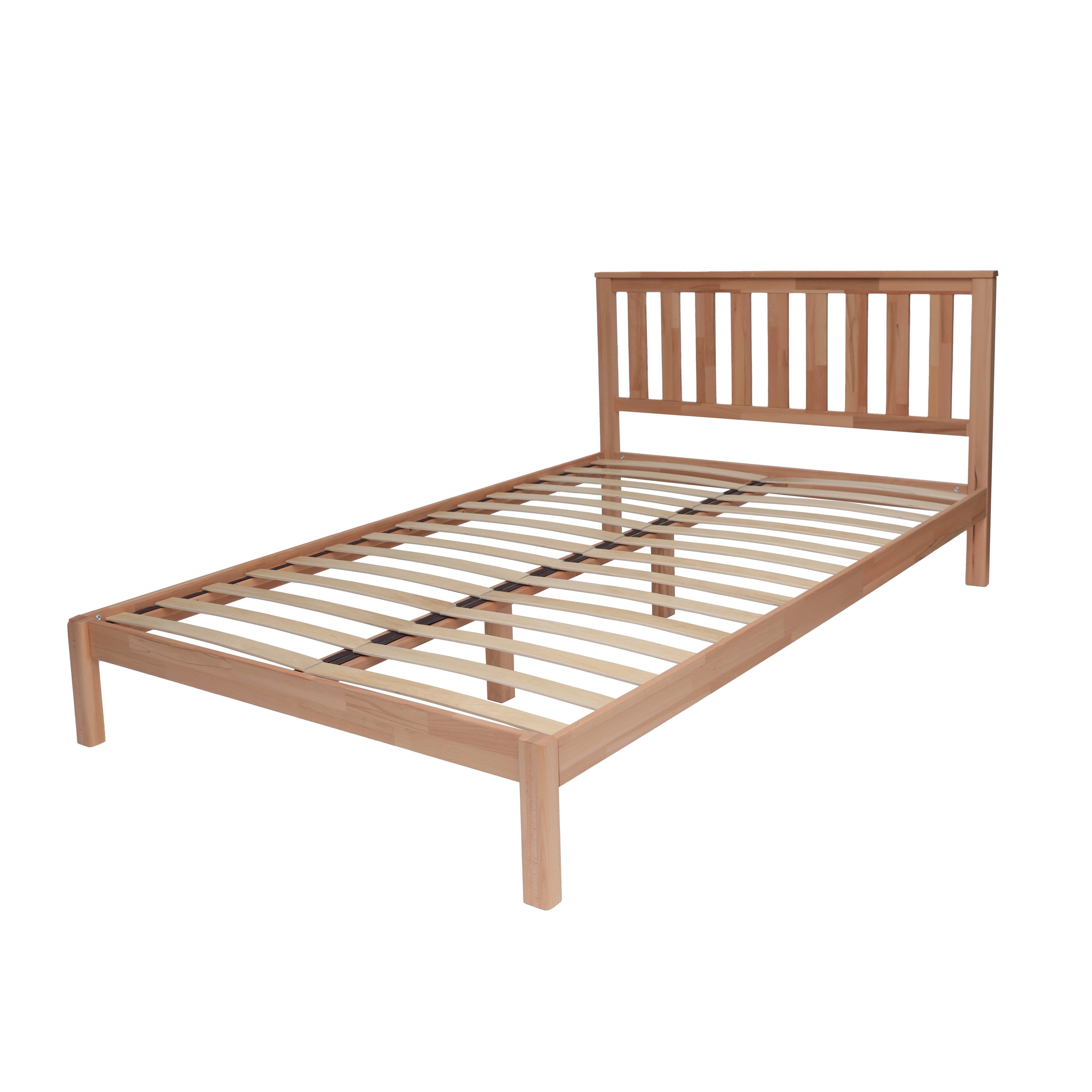 Krok Wood Massivholzbett Sofia mit Kopfteil in Buche günstig online kaufen