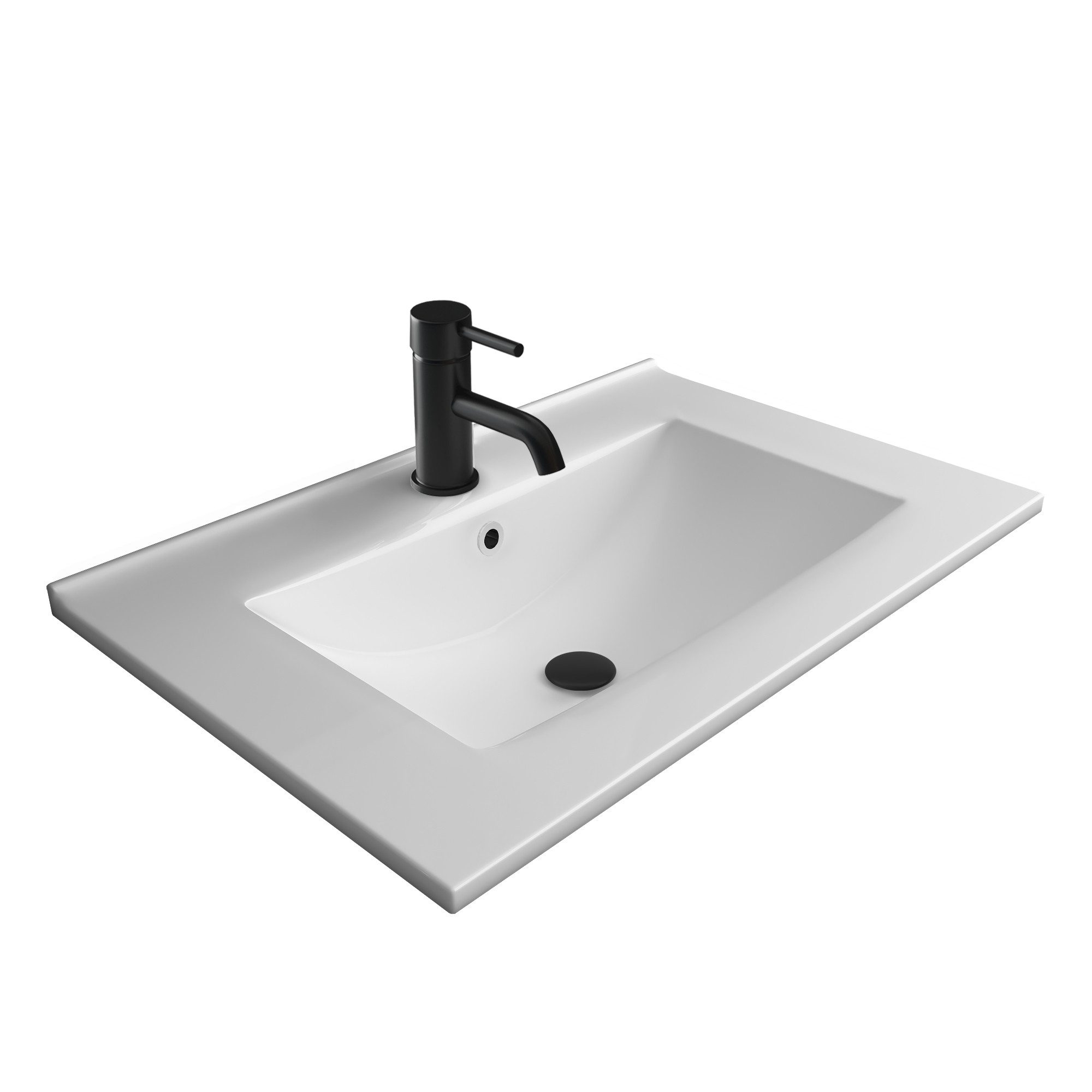 Alpenberger Badmöbel-Set - Waschbecken Bad Waschtisch, (Waschbecken 60 cm B günstig online kaufen