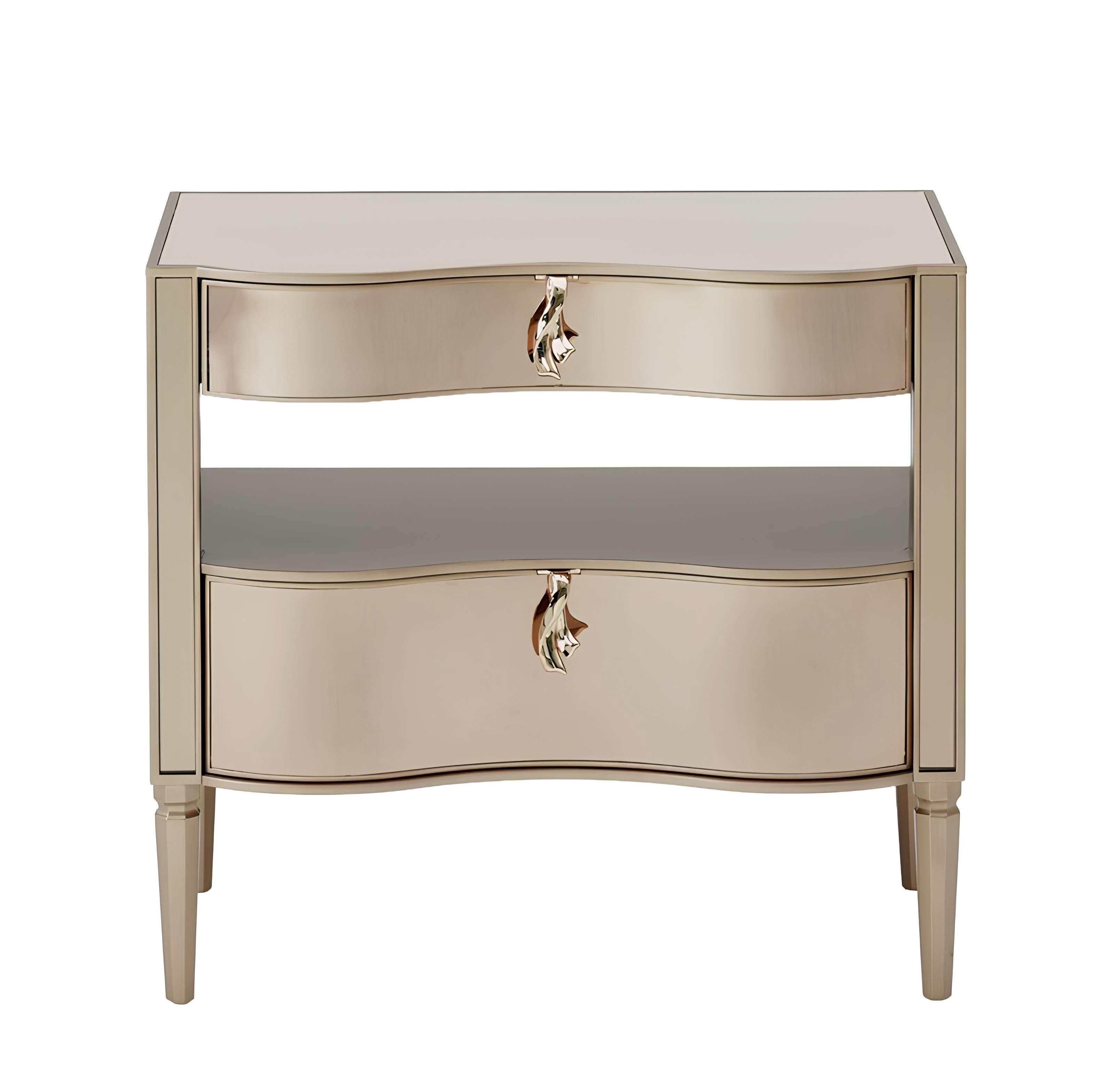 Xlmoebel Nachttisch Luxus Nachttisch mit Schublade in edlem Design (1-St., Nachttisch), Hergestellt in Europa