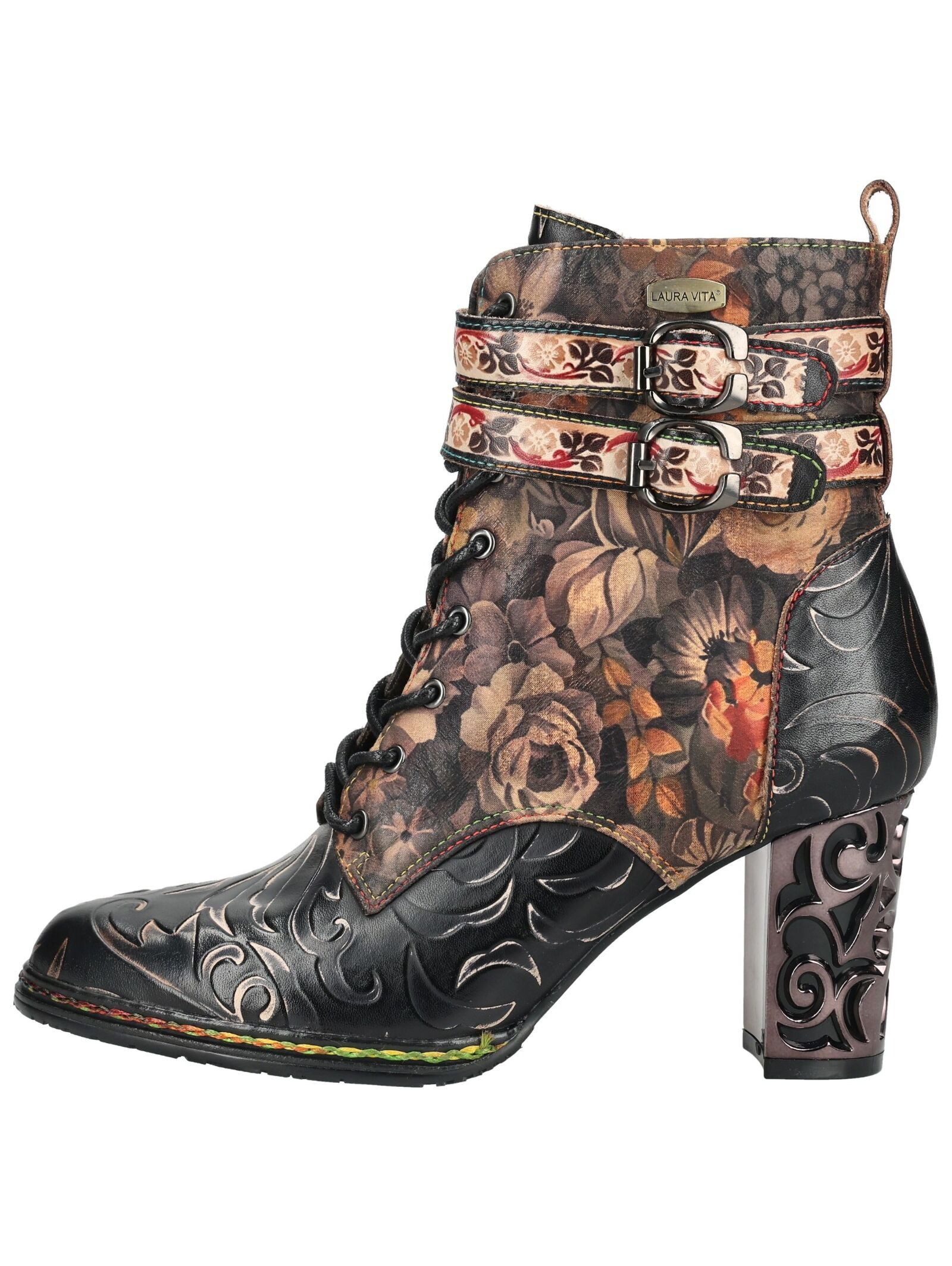 LAURA VITA LAURA VITA Stiefelette Leder/Textil High-Heel-Stiefelette