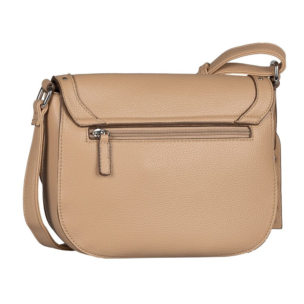 TOM TAILOR Satteltasche Elaria, Western-Chic mit Nieten und Ösen als Blickfang mit Deko-Anhänger