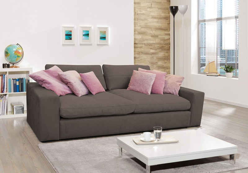 alina Big-Sofa »Sandy«, mit Steppung an den Rückenkissen; Gesamtbreite 265 cm