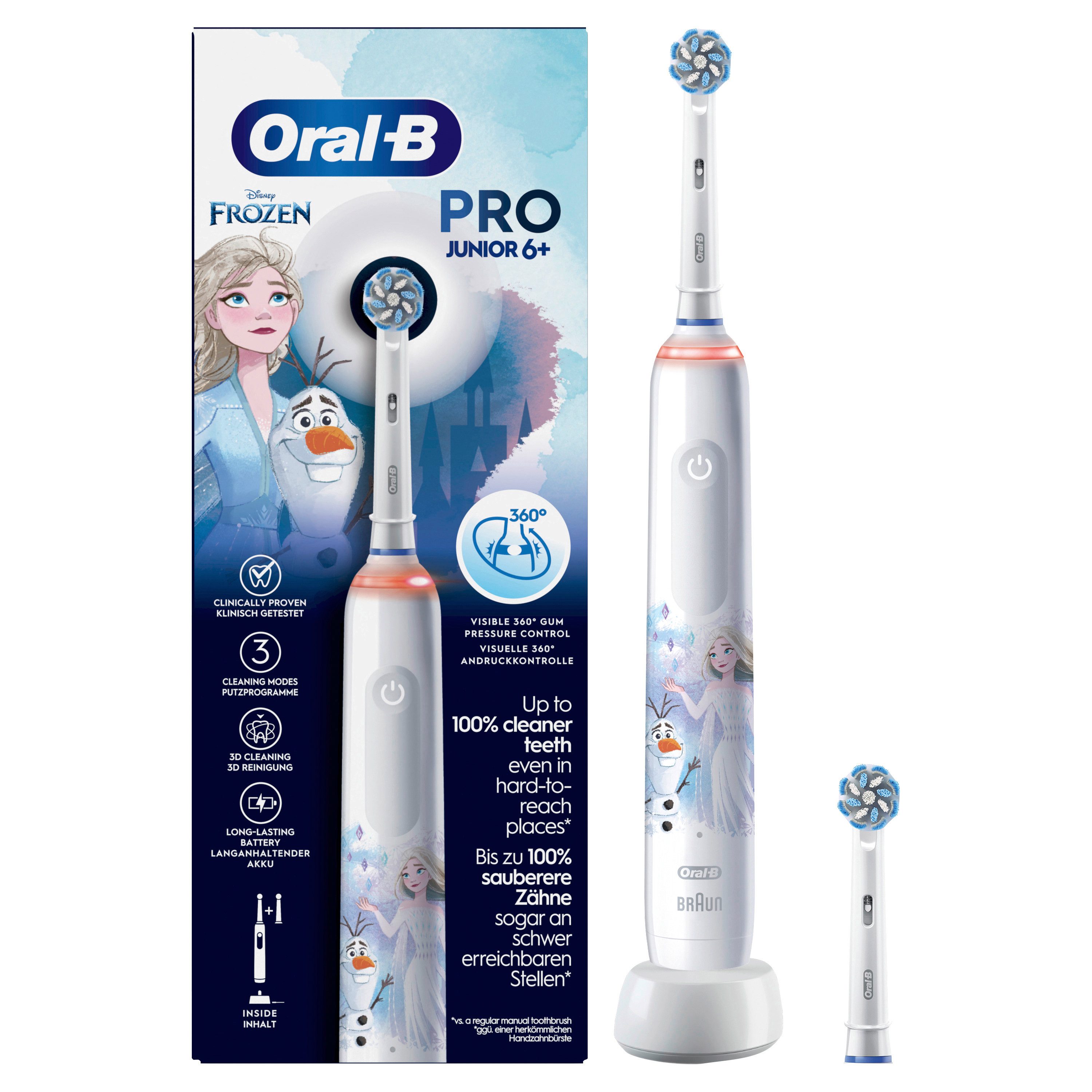 Oral-B Elektrische Kinderzahnbürste Pro Junior - Frozen