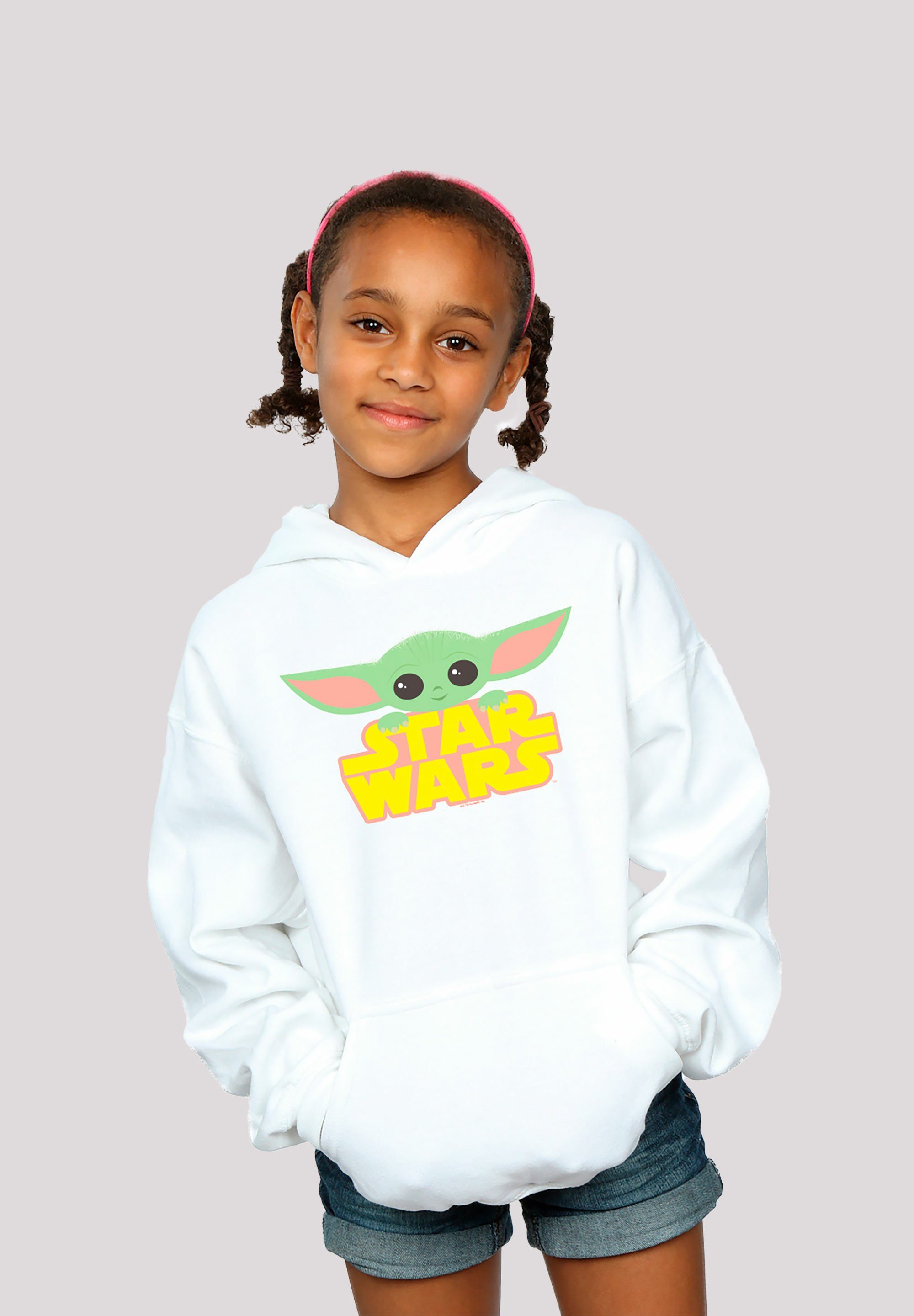 Sterne der The Mandalorian Wars F4NT4STIC weiß Star Logo Kapuzenpullover Wars Yoda Star Print Krieg