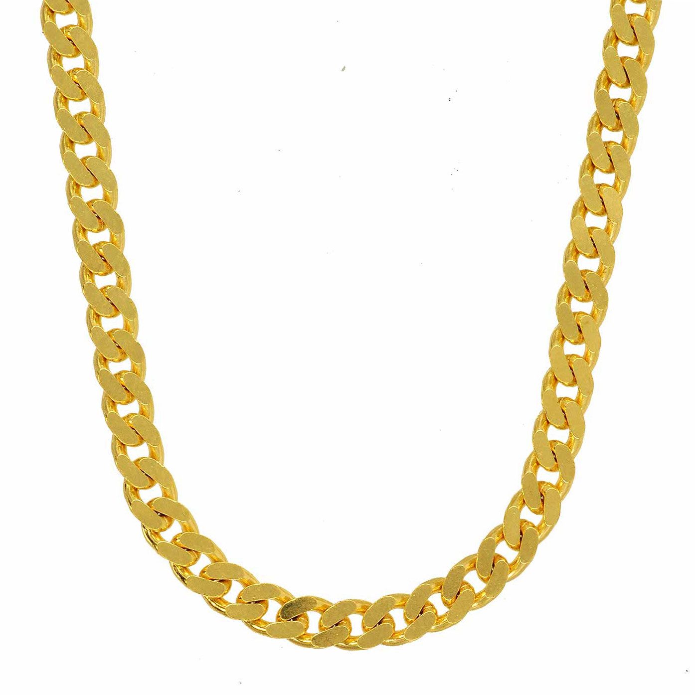 Panzerkette Goldkette Panzerkette Länge 21cm - Breite 3,4mm - 333-8 Karat Gold