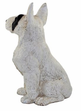 Castagna Tierfigur Figur Hund Bull Terrier weiß Kollektion Castagna aus Resin H 32 cm