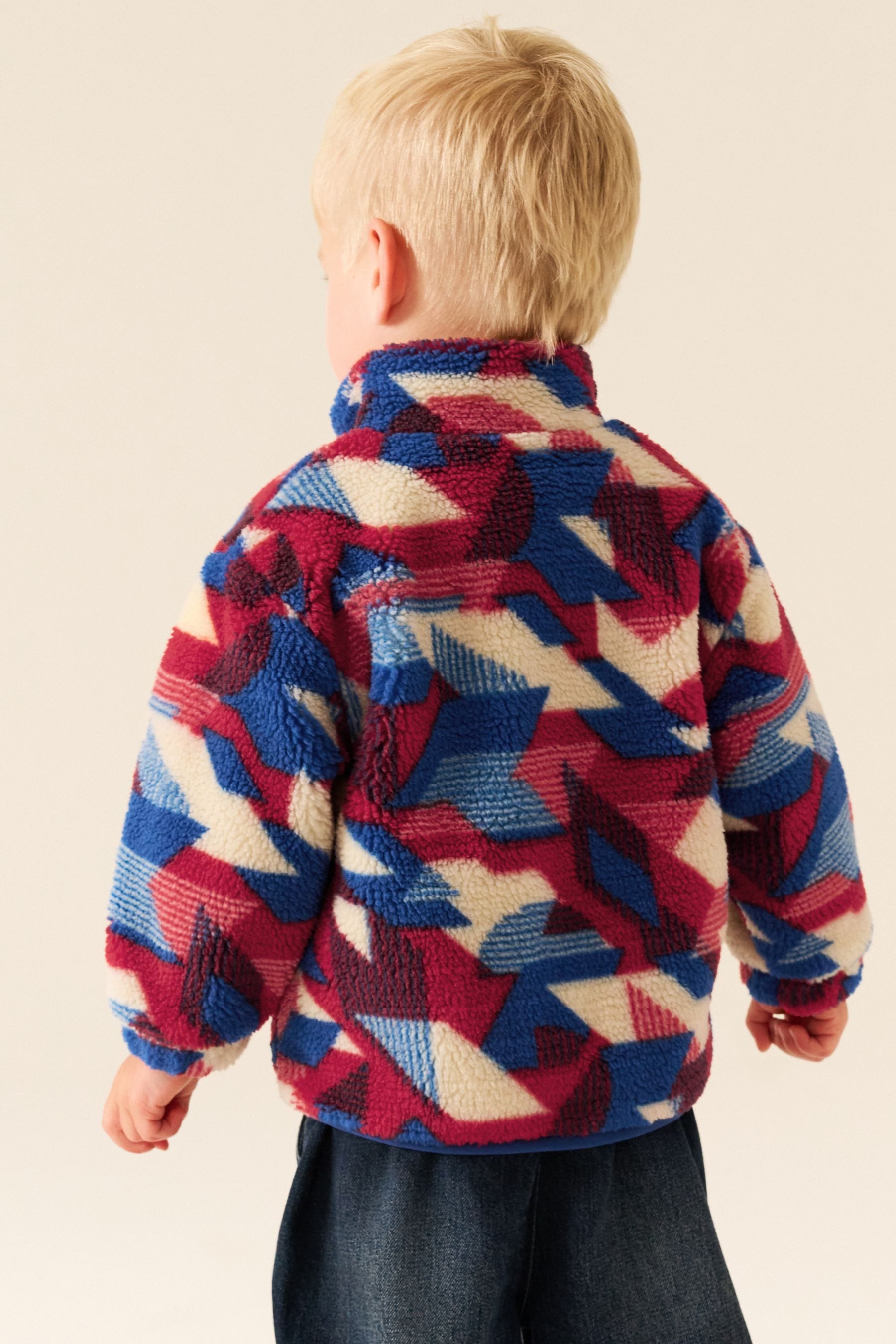 Next Fleecejacke Fleece mit durchgehendem Print (1-St) – Bild 2 von 5