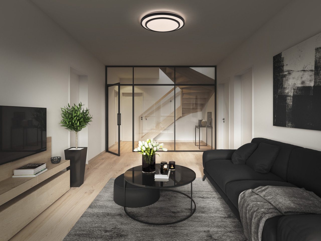 Osram Deckenleuchte Osram LED Deckenleuchte Orbis Berlin 390 mm 24W, Inkl. Leuchtmittel, Nicht dimmbar ohne Bewegungsmelder