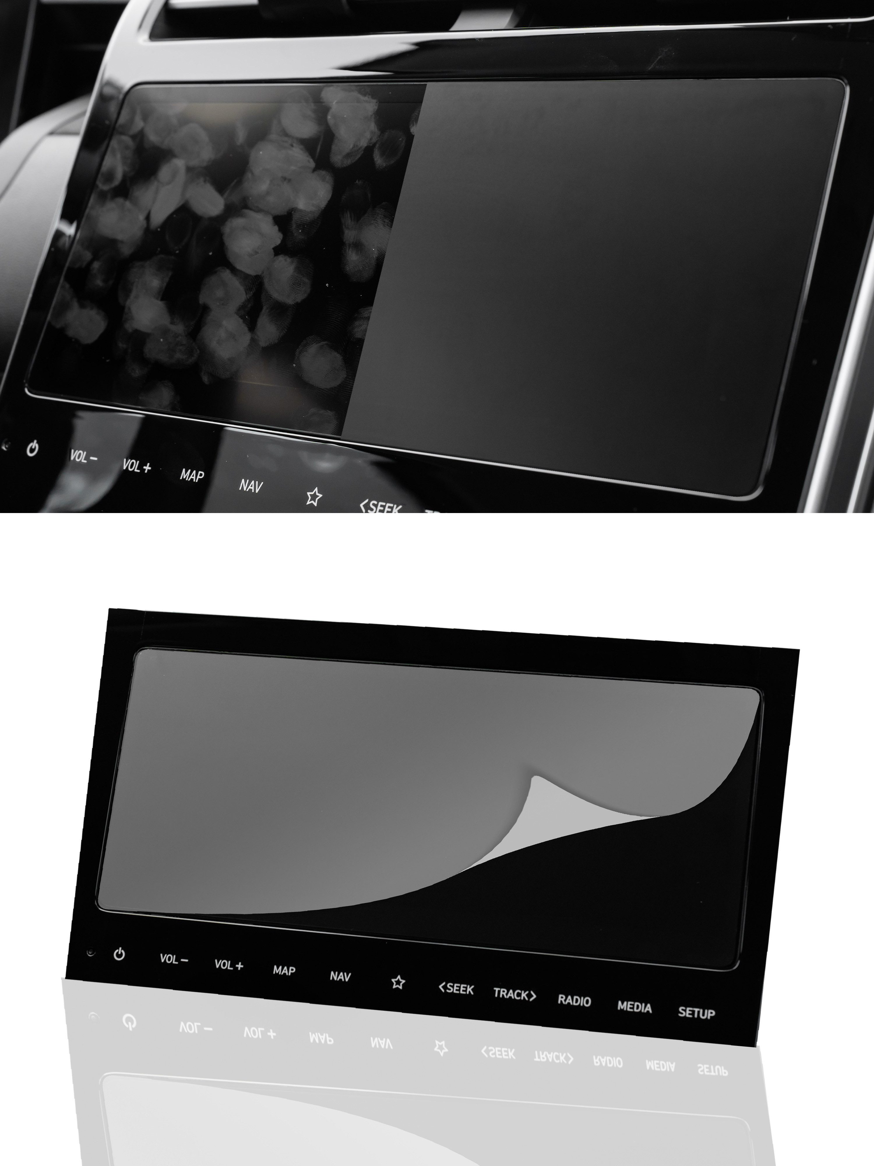 DISSKIN Displayschutzfolie DISSKIN Displayschutzfolie für Hyundai Tucson 10,25 Zoll 2020-2024 für Tucson 10,25" Entertainment System, 1 Stück, Anti-Fingerabdruck-Beschichtung