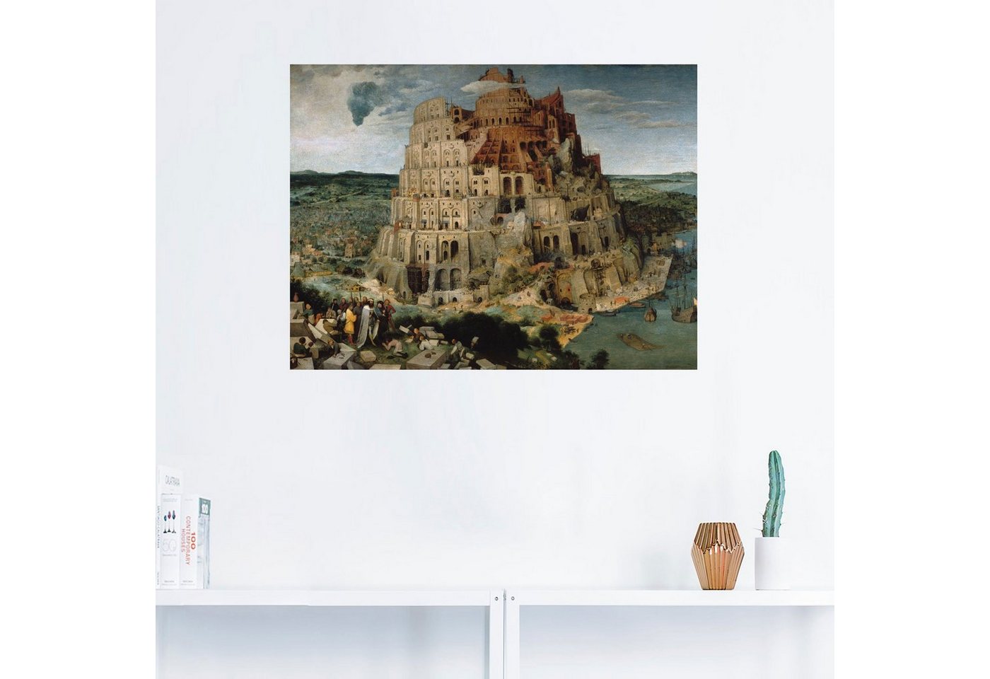 Artland Wandbild »Der Turmbau von Babel. 1563«, Gebäude (1 Stück), in vielen Größen & Produktarten -Leinwandbild, Poster, Wandaufkleber / Wandtattoo auch für Badezimmer geeignet-HomeTrends