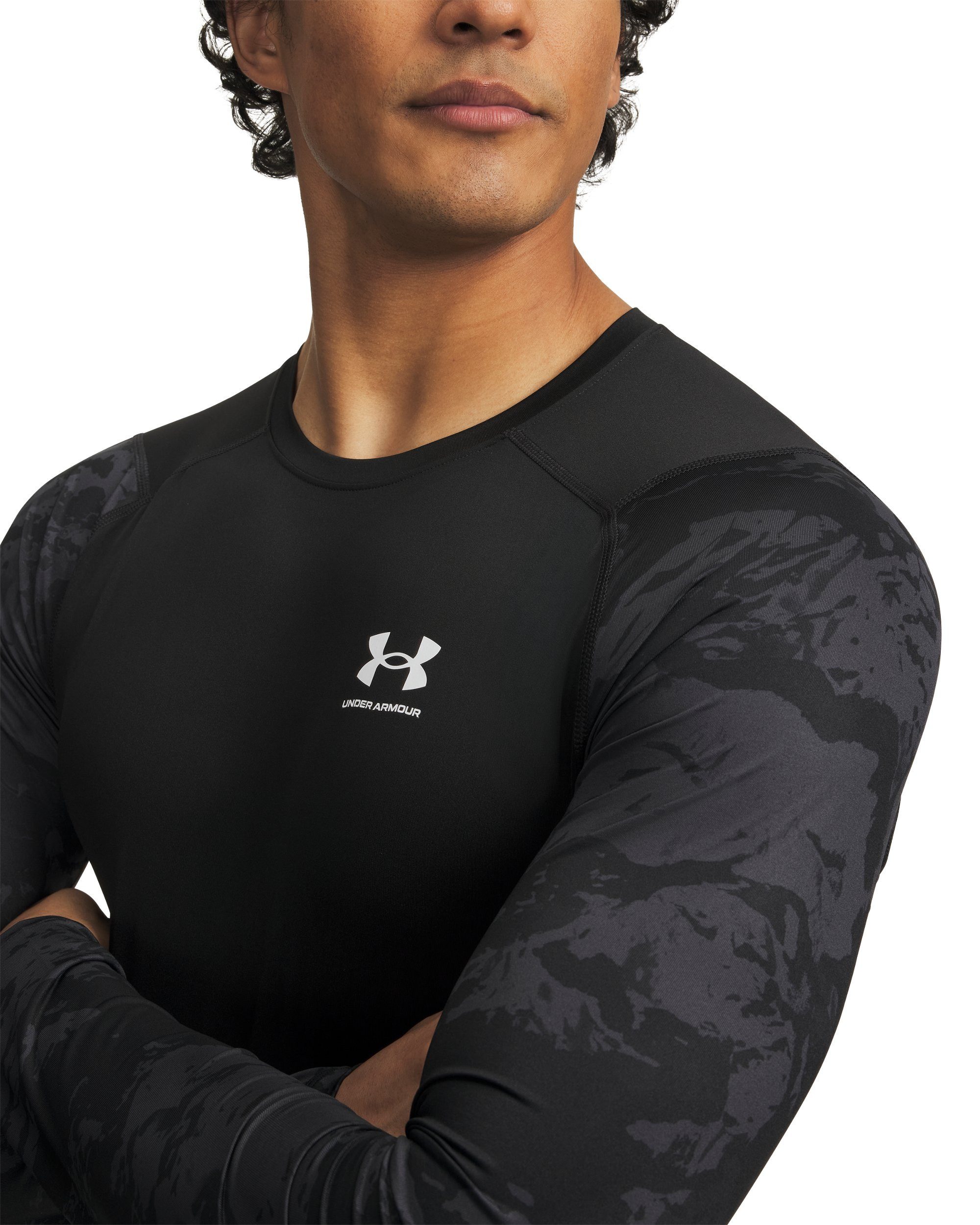 Under Armour® Trainingsshirt UA HG ARMOUR COMP CB LS atmungsaktiv, schnell trocknend, aus Polyester und Elasthan