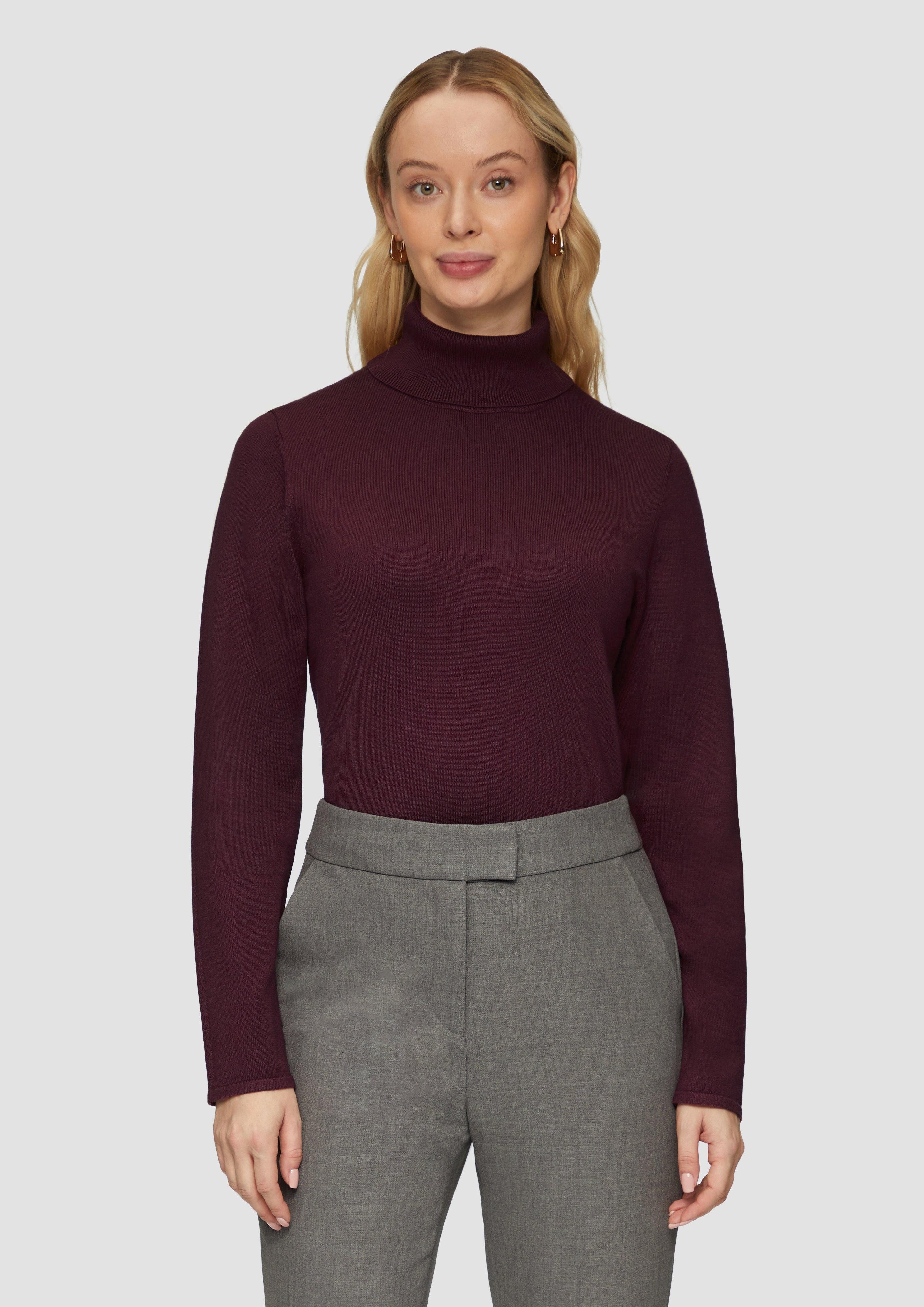 s.Oliver BLACK LABEL Strickpullover Feiner Rollkragenpullover günstig online kaufen