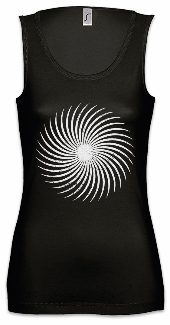 Urban Backwoods Tanktop Spiral Sun Ärmelloses Damen T-Shirt Sonne Circle Kreis Kreisel Spirale Hypnotiseur Maze Labyrinth Esoterik