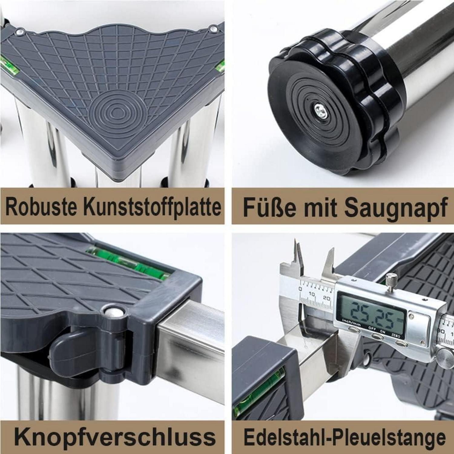 LuxusKollektion Waschmaschinenuntergestell Waschmaschinenpodest 45-70cm verstellbar 20cm H