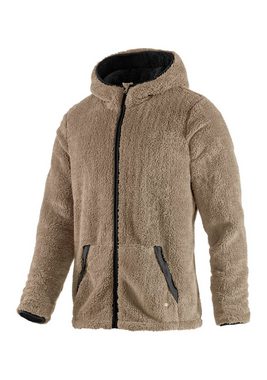 John Devin Kapuzenstrickjacke in weichem Teddyfleece