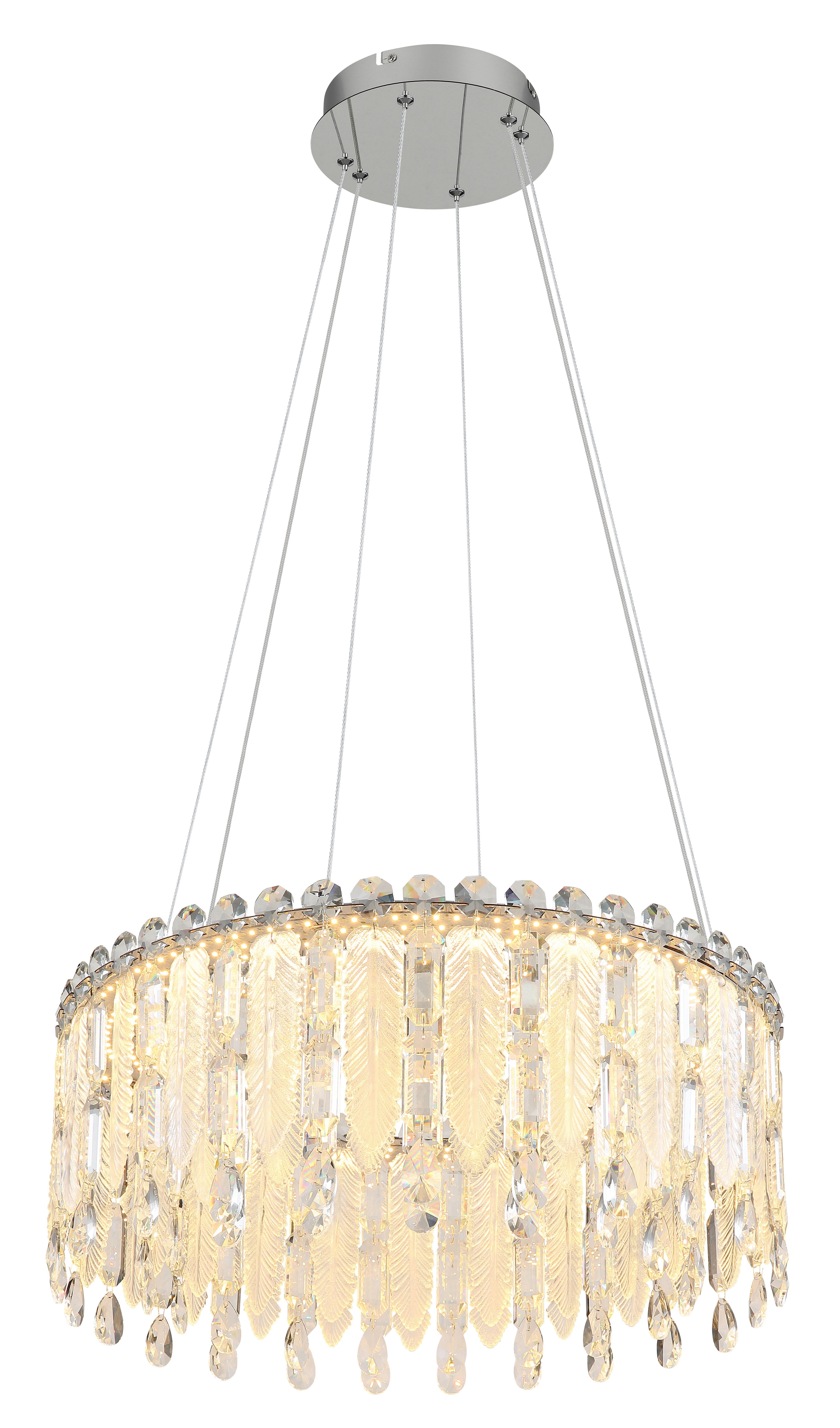 GLOBO LIGHTING Hängeleuchte KLUNKA, Dimmfunktion, Memoryfunktion, Nachtlichtfunktion, mehrere Helligkeitsstufen, LED fest integriert, warmweiß - kaltweiß, Hängelampe Esszimmer-Leuchte Esstischleuchte Wohnzimmer