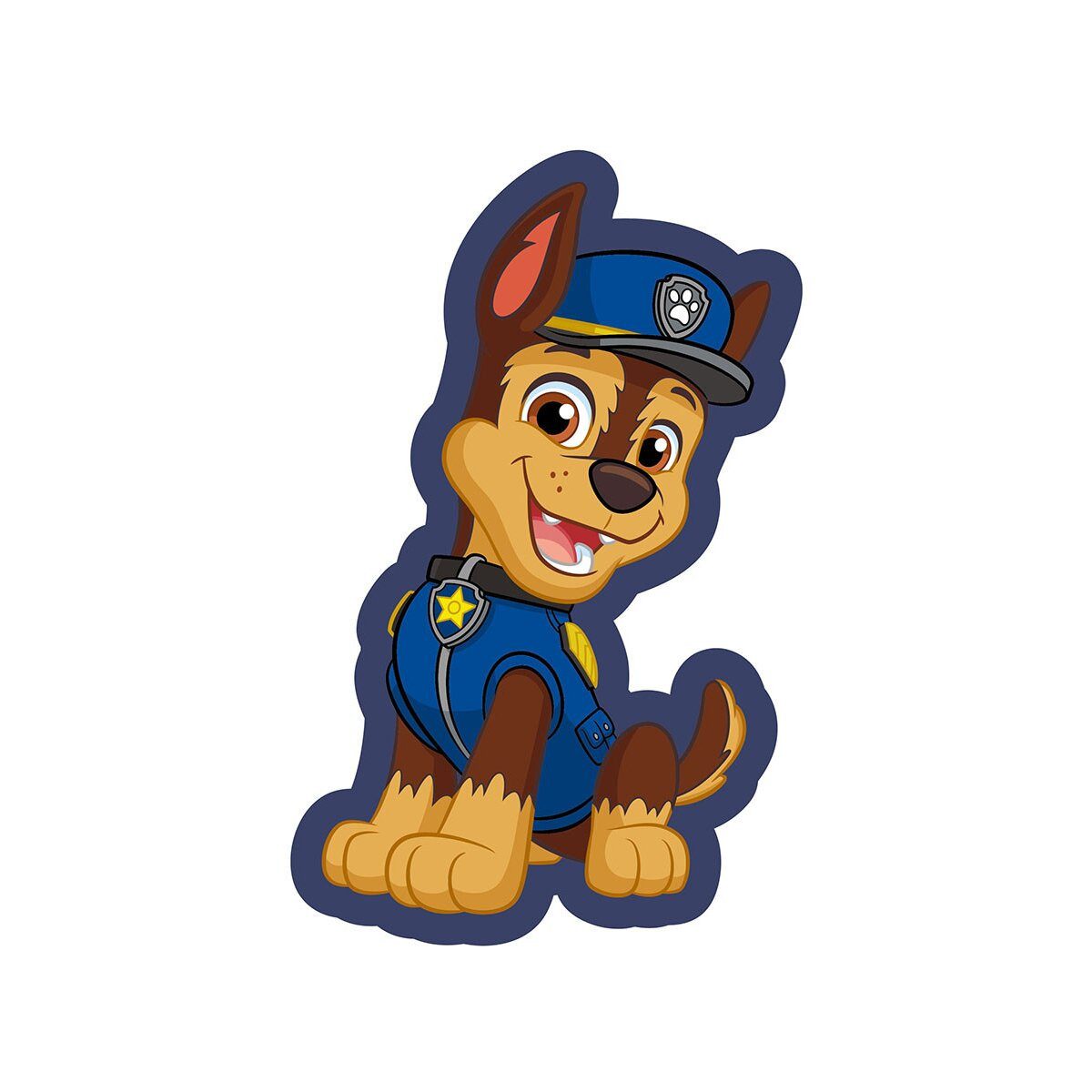 PAW PATROL Dekokissen Paw Patrol Kissen 38x24cm – Chase Smile Velours Deko