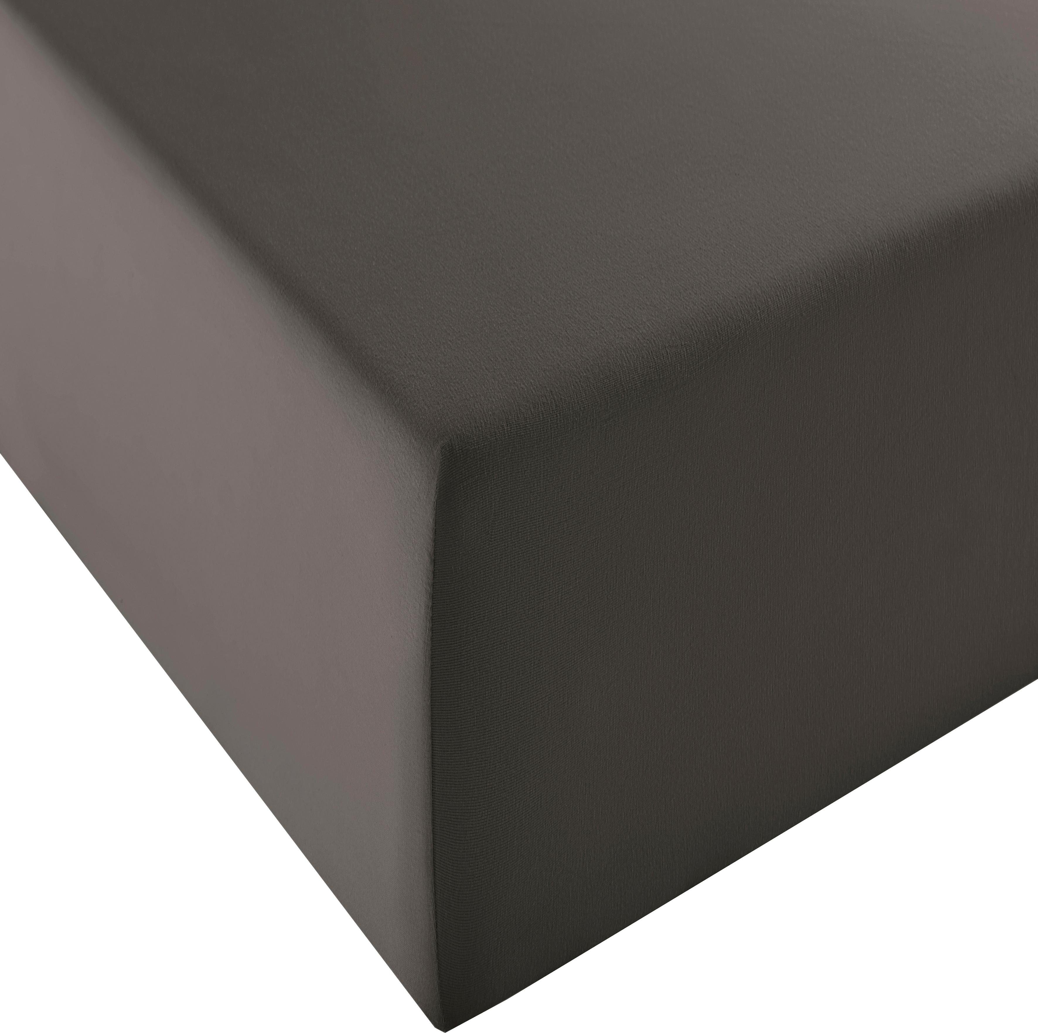 fleuresse Spannbettlaken Comfort XL, Mako-Jersey, Gummizug: rundum, (1 Stück), Mako-Jersey, für Matratzen bis 40 cm Höhe, Bettlaken, Spannbetttuch