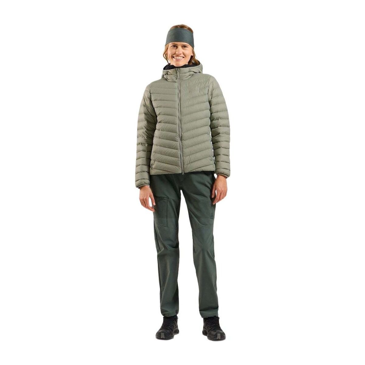 Odlo Outdoorjacke X-alp Packable Down Leichte, wärmende Damenjacke mit recycelter Daunenfüllung, ideal für
