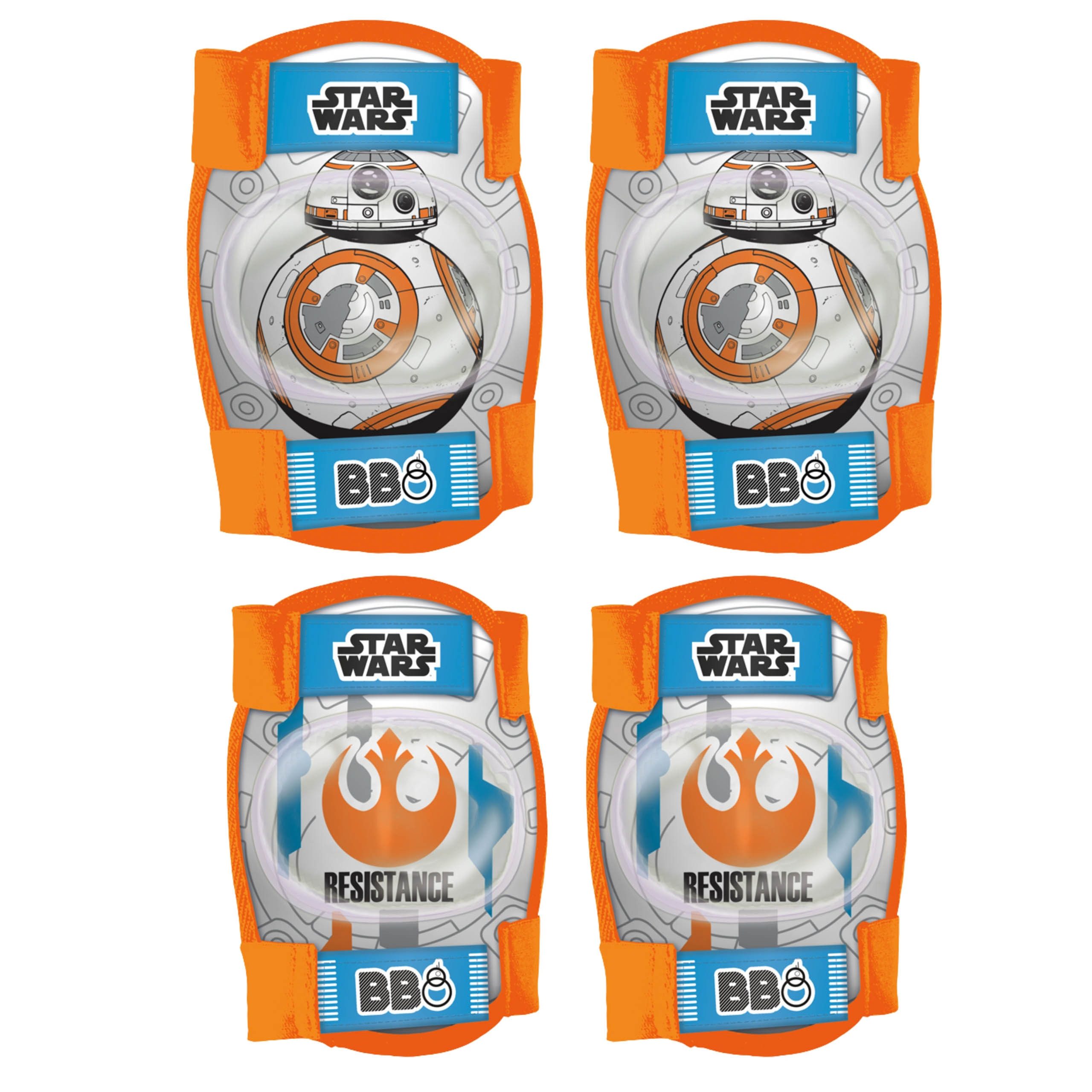Star Wars Protektoren-Set STAR WARS BB8 Knie- und Ellbogenschützer für Kinder Fahrrad Roller – Bild 2 von 5