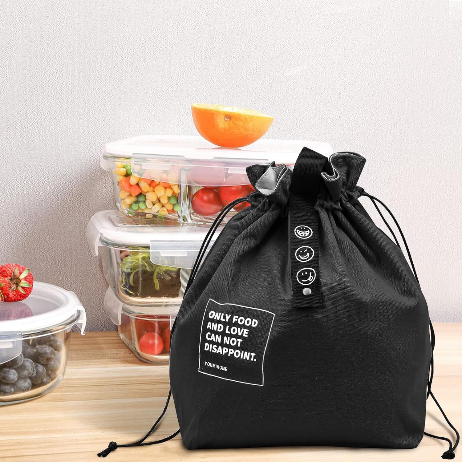 Diwzbyn Kühltasche Lunch Tasche, 9L Klein Picknicktasche, Bento Tasche, Isoliertasche, Lunchpaket Tasche für Arbeit Schule Unterwegs – Bild 5 von 5