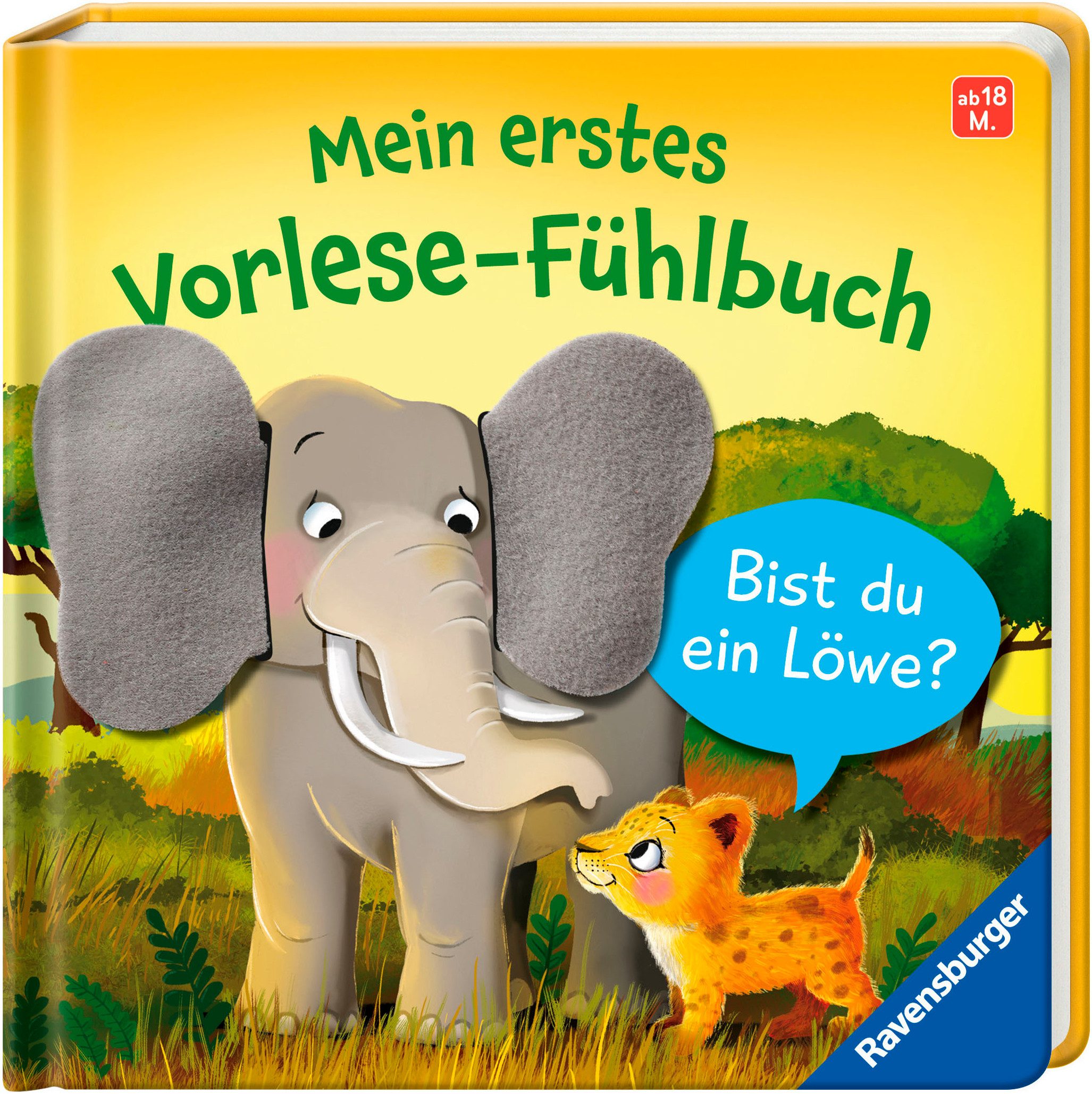 Ravensburger Buch Pappbilderbuch, Mein erstes Vorlese-Fühlbuch: Bist du ein Löwe?