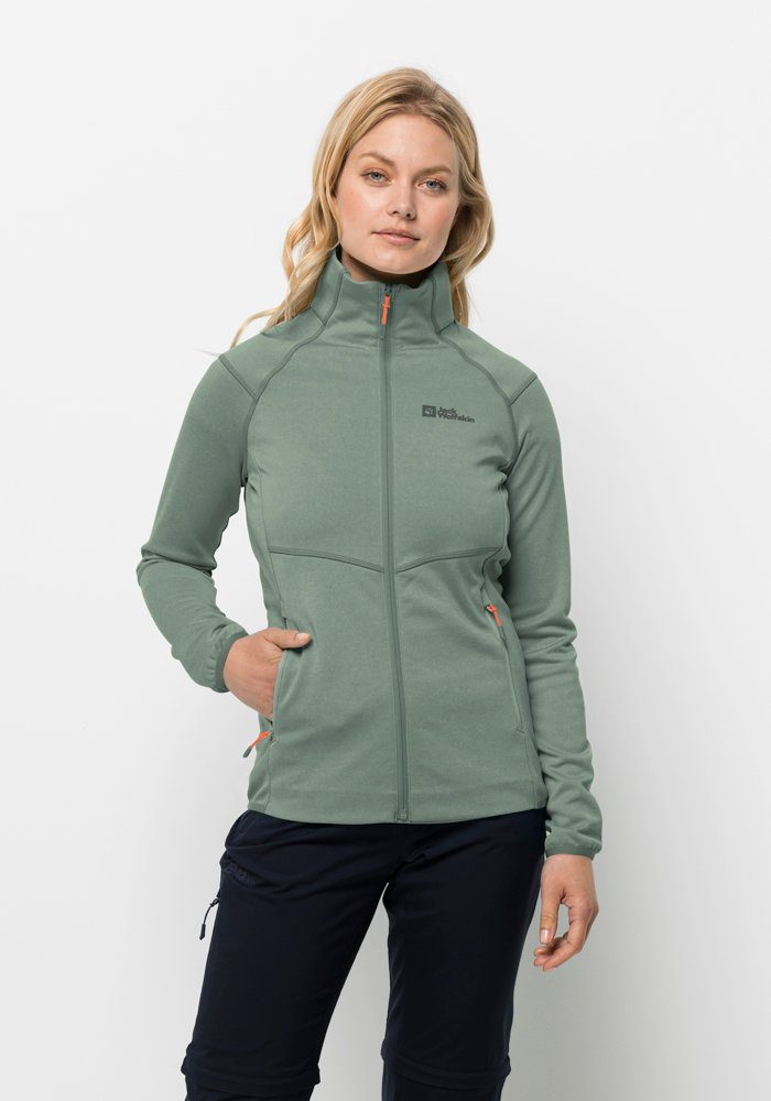 FORTBERG Jack picnic-green Fleecejacke FZ W Wolfskin