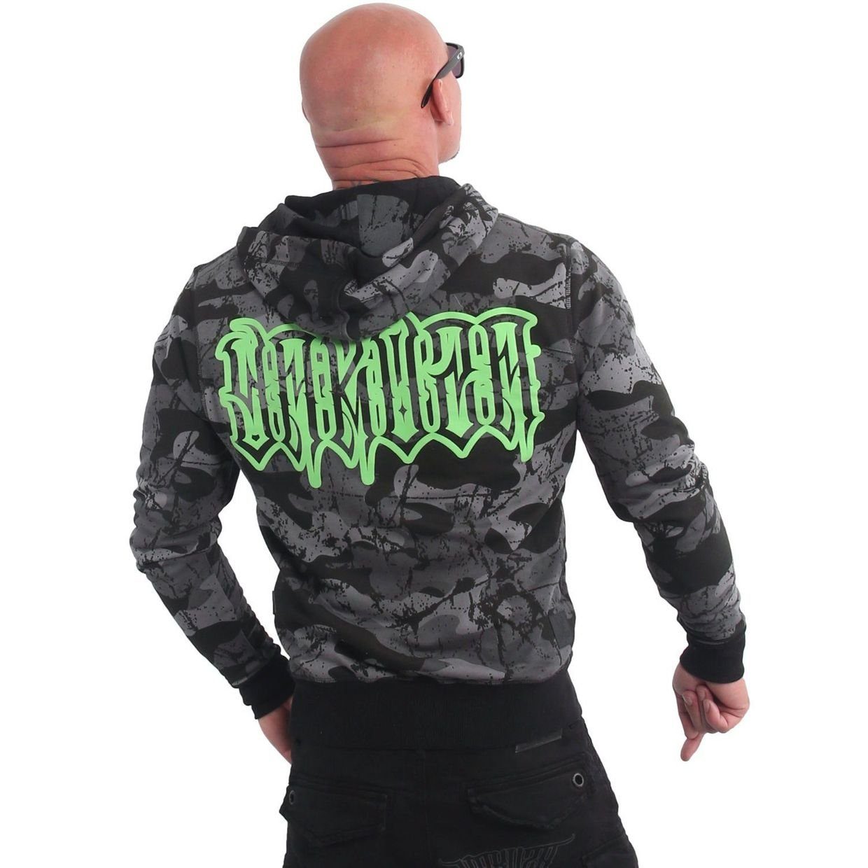 YAKUZA Hoodie Metal System Skull günstig online kaufen