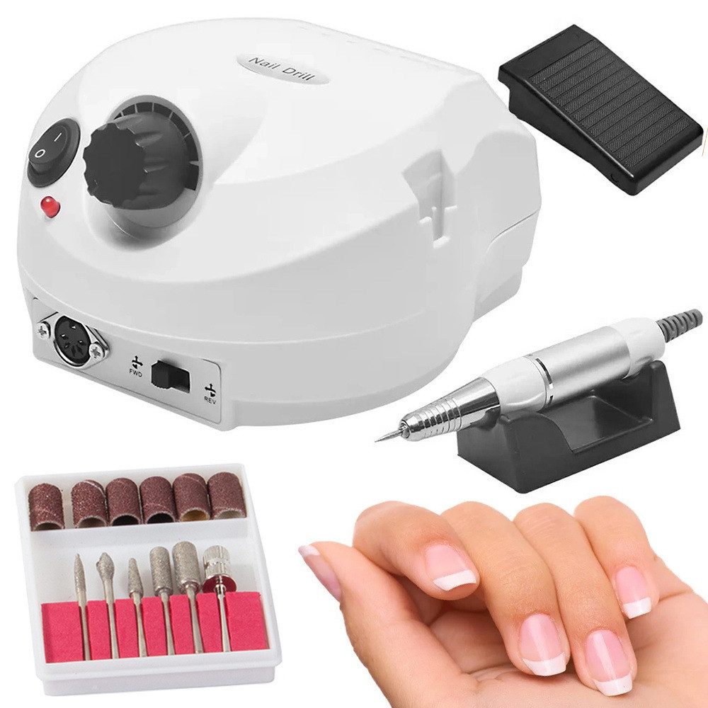 emeco Maniküre-Pediküre-Set Elektrisch Nagelfräser Pediküre Maniküre Set Nagel Fräser Set mit Fußp