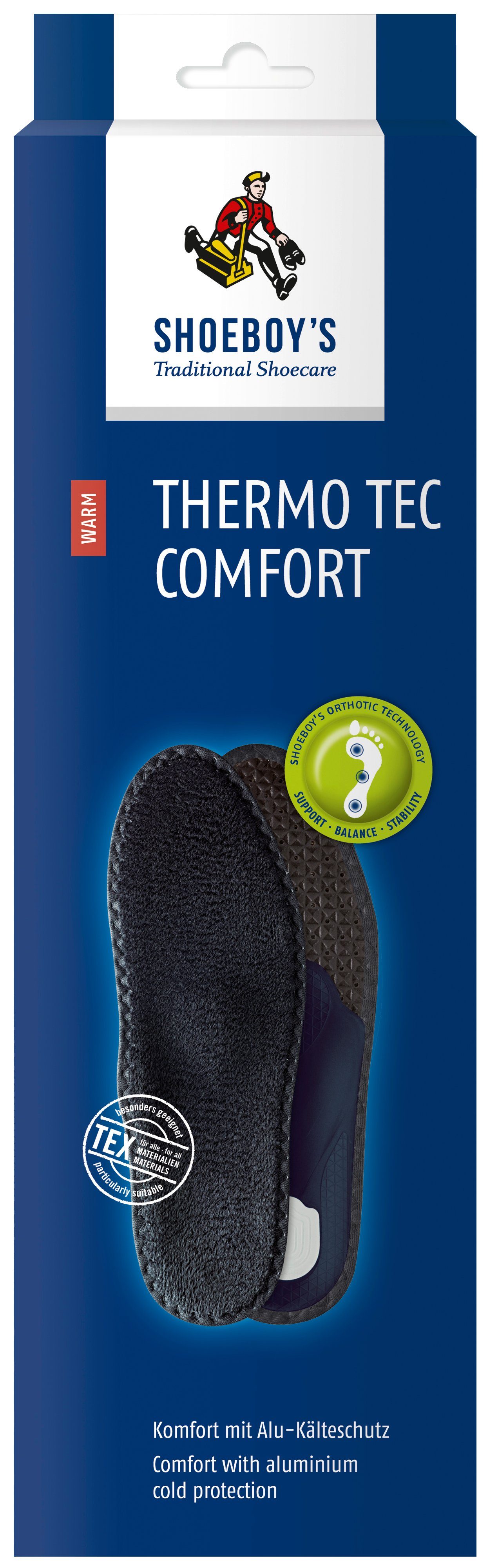 für - Fußbetteinlage Alu-Kälteschutz Winter Komfort mit kalte Comfort Thermo Shoeboys Tec