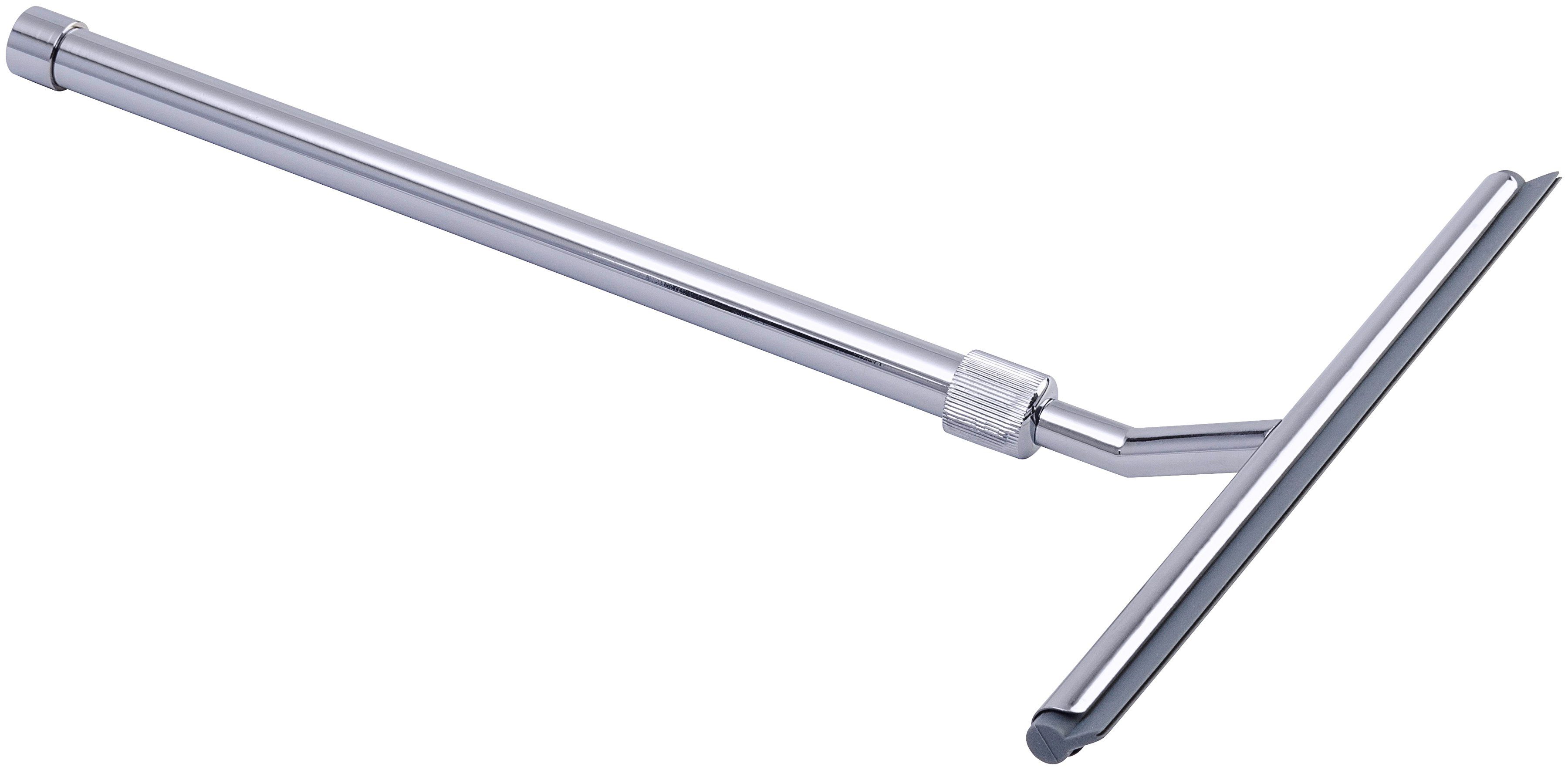 WENKO Duschabzieher Teleskop, mit Teleskopgriff 37-59 cm, Edelstahl rostfrei