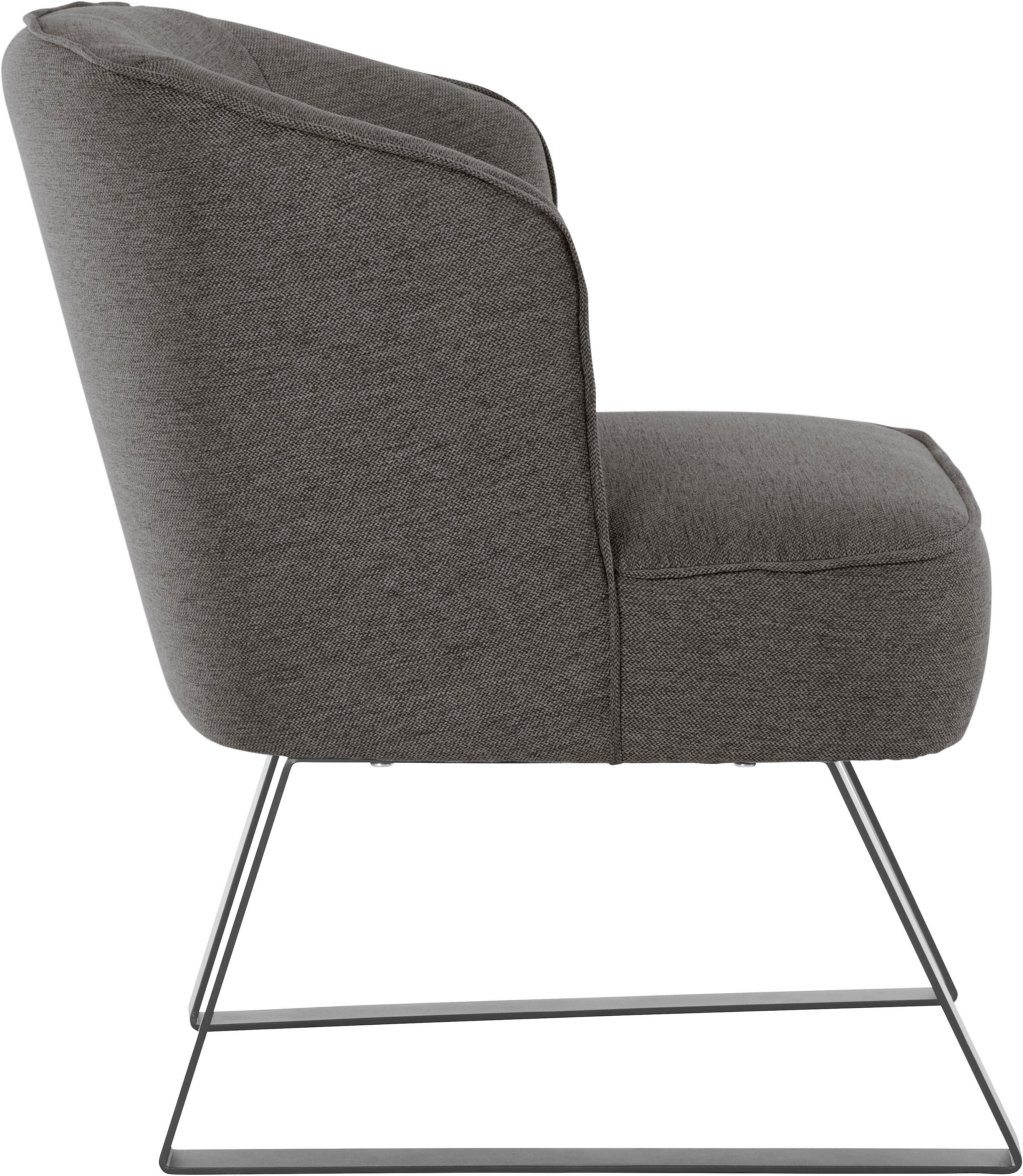 exxpo - sofa fashion Sessel Qualitäten, Americano, Stck. und Keder in 1 mit verschiedenen Bezug Metallfüßen