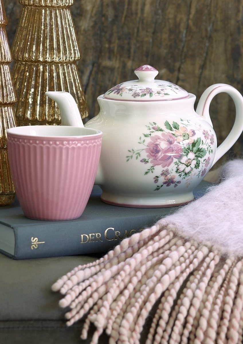 Greengate Zuckerdose Marie Zuckerdose rund dusty rose 0,2 l, Steinzeug