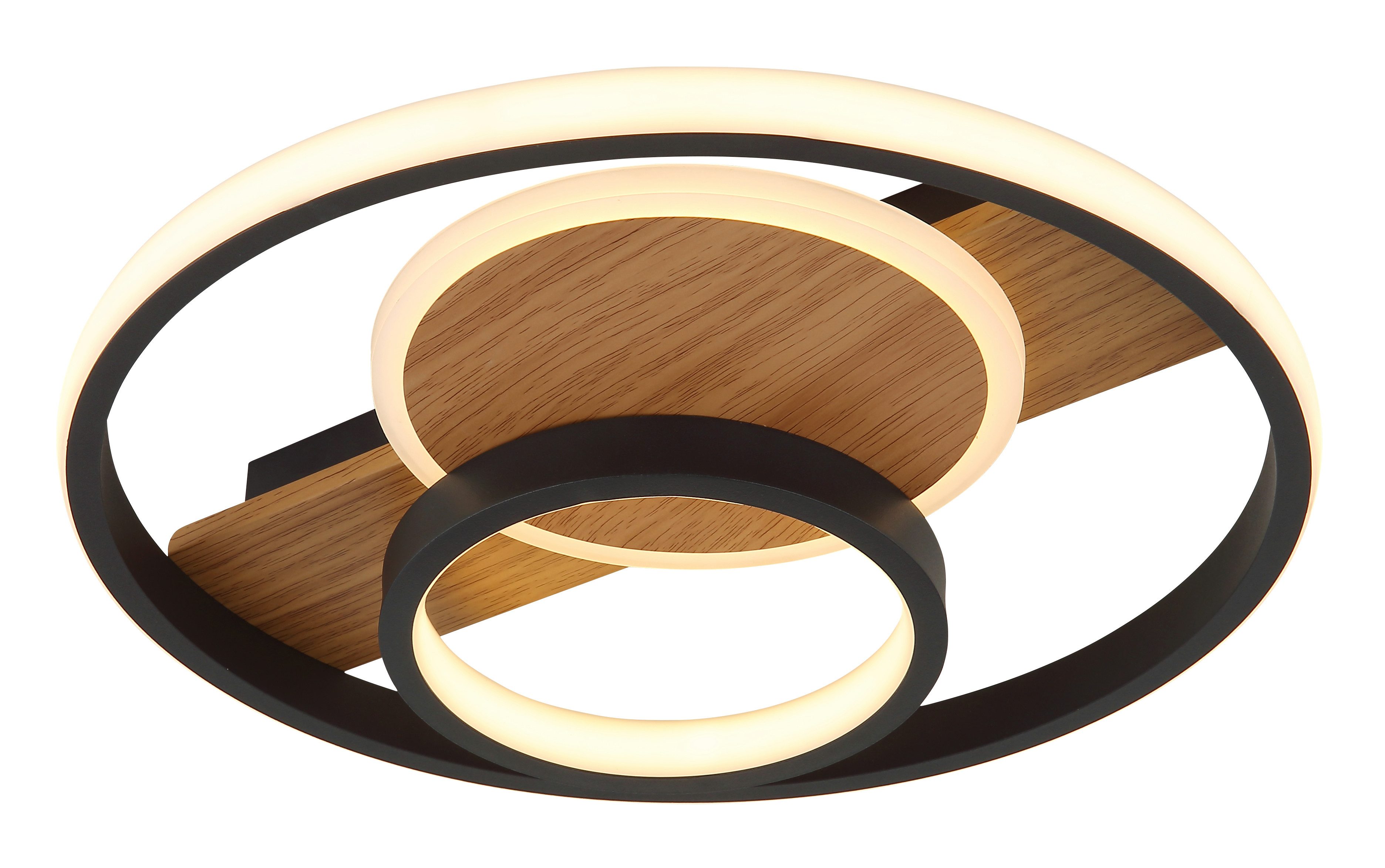 GLOBO LIGHTING Deckenleuchte PIKARA, LED fest integriert, Warmweiß, Deckenlampe Wohnzimmer-Leuchte Schlafzimmer-Leuchte Flur Küche