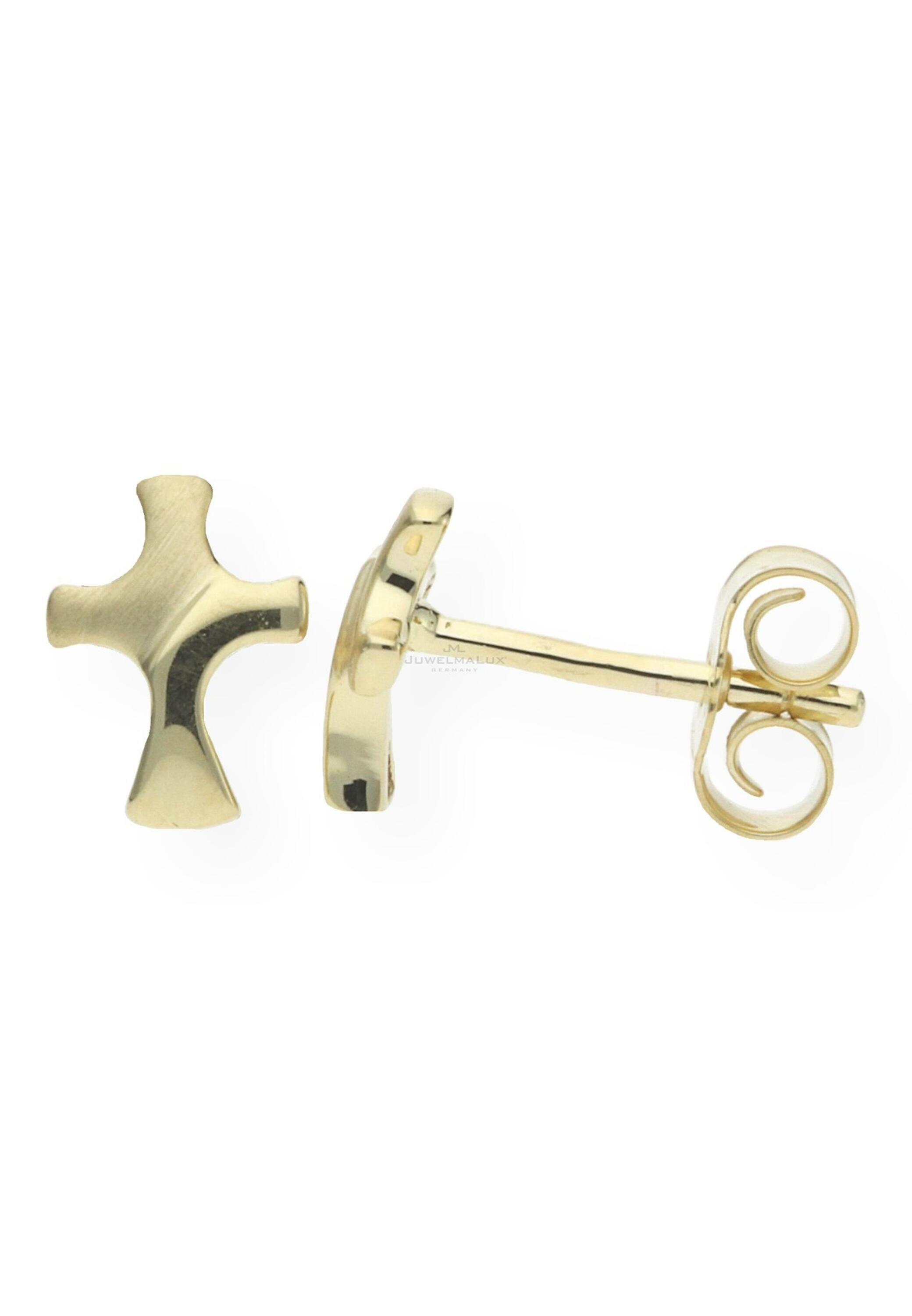 JuwelmaLux Paar Ohrhänger Kreuz Ohrhänger 333/000 (8 Karat) Gold